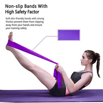 Heyork Trainingsbänder Widerstandsbänder Fitnessbänder 3er-Set für Muskelaufbau Yoga Pilates