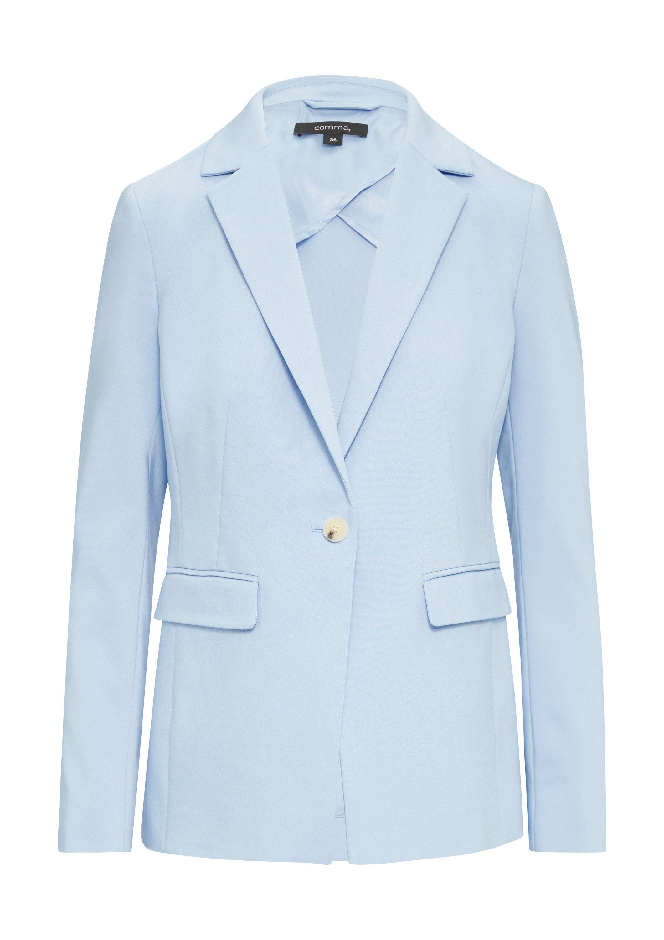 comma Jackenblazer Indoor-Blazer Antaillierter Blazer mit Pattentaschen
