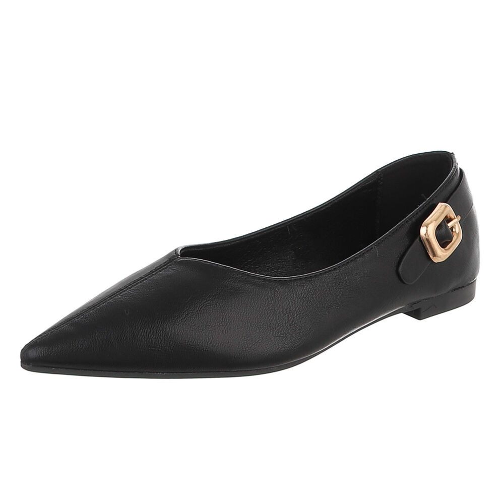 Damen Ballerina mit Zierdetail und spitzer Form Pumps