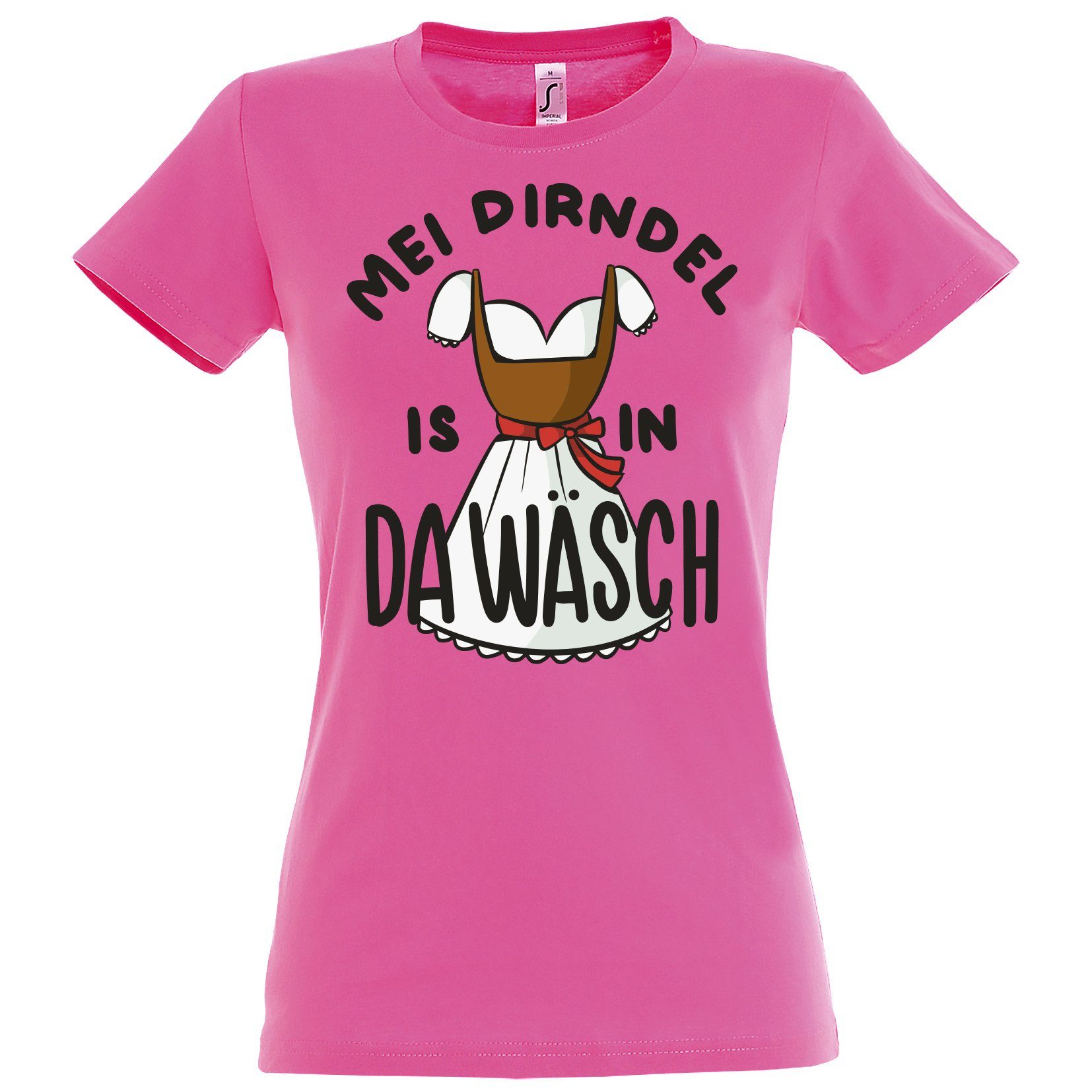 Youth Designz Print-Shirt MEI DIRNDEL IS IN DA WÄSCH Damen T-Shirt mit Fun- günstig online kaufen
