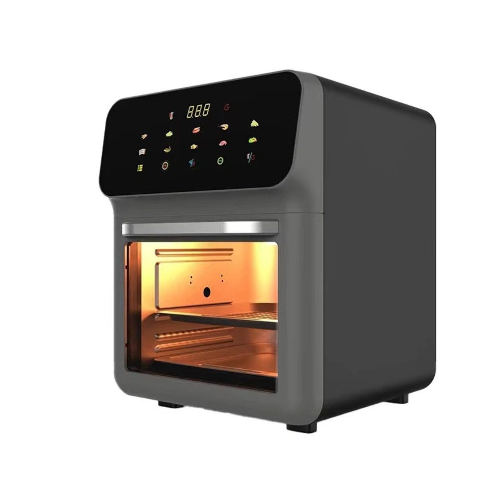 BLiTZWOLF Heißluftfritteuse, 1350 W, Sichtfenster, Smart Touchscreen, Antihaft-Pfanne