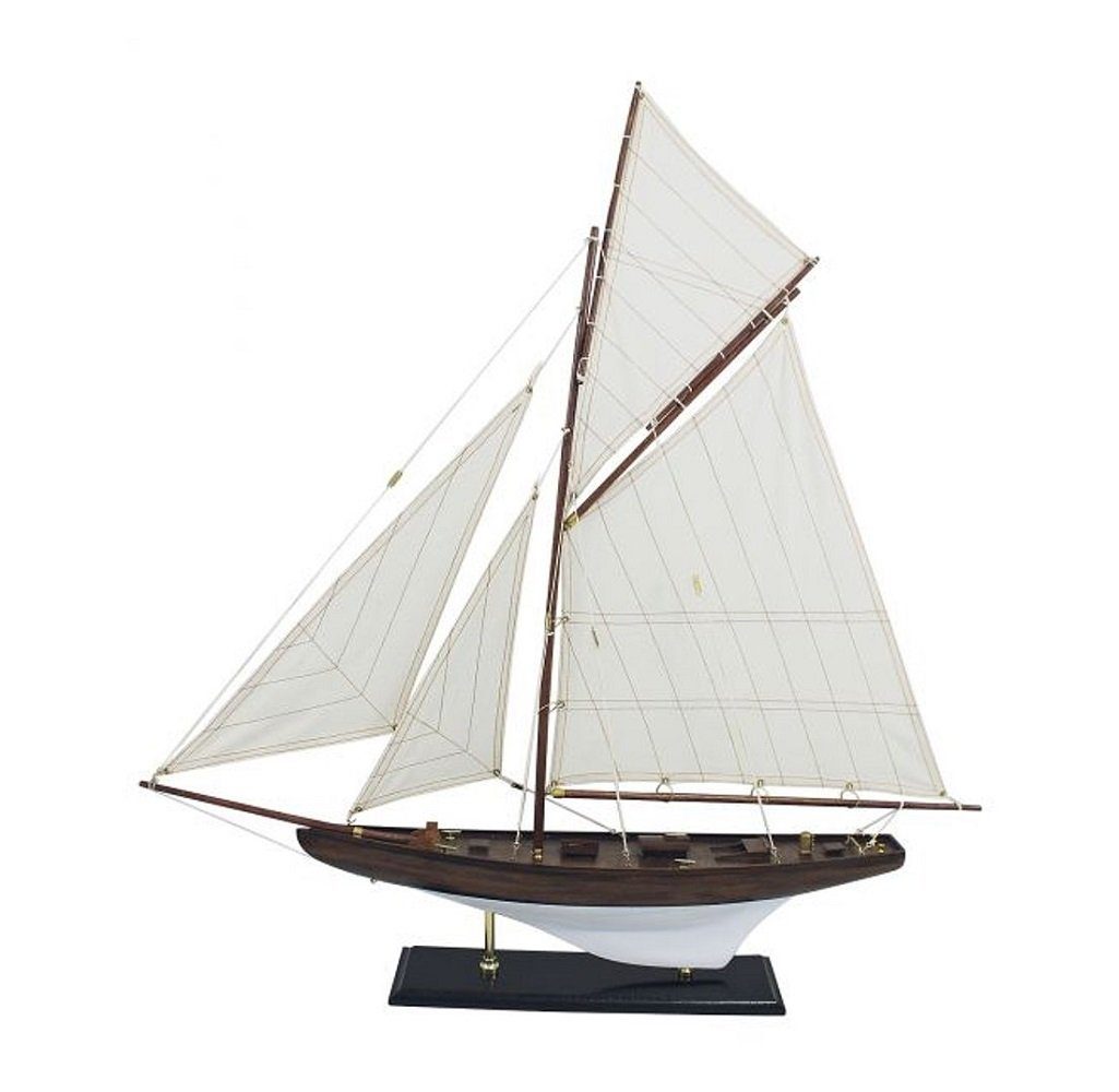 Linoows Dekoobjekt Segelyacht, Gaffel Yacht, America´s Cup Regatta Segler, detailgetreue Modelle