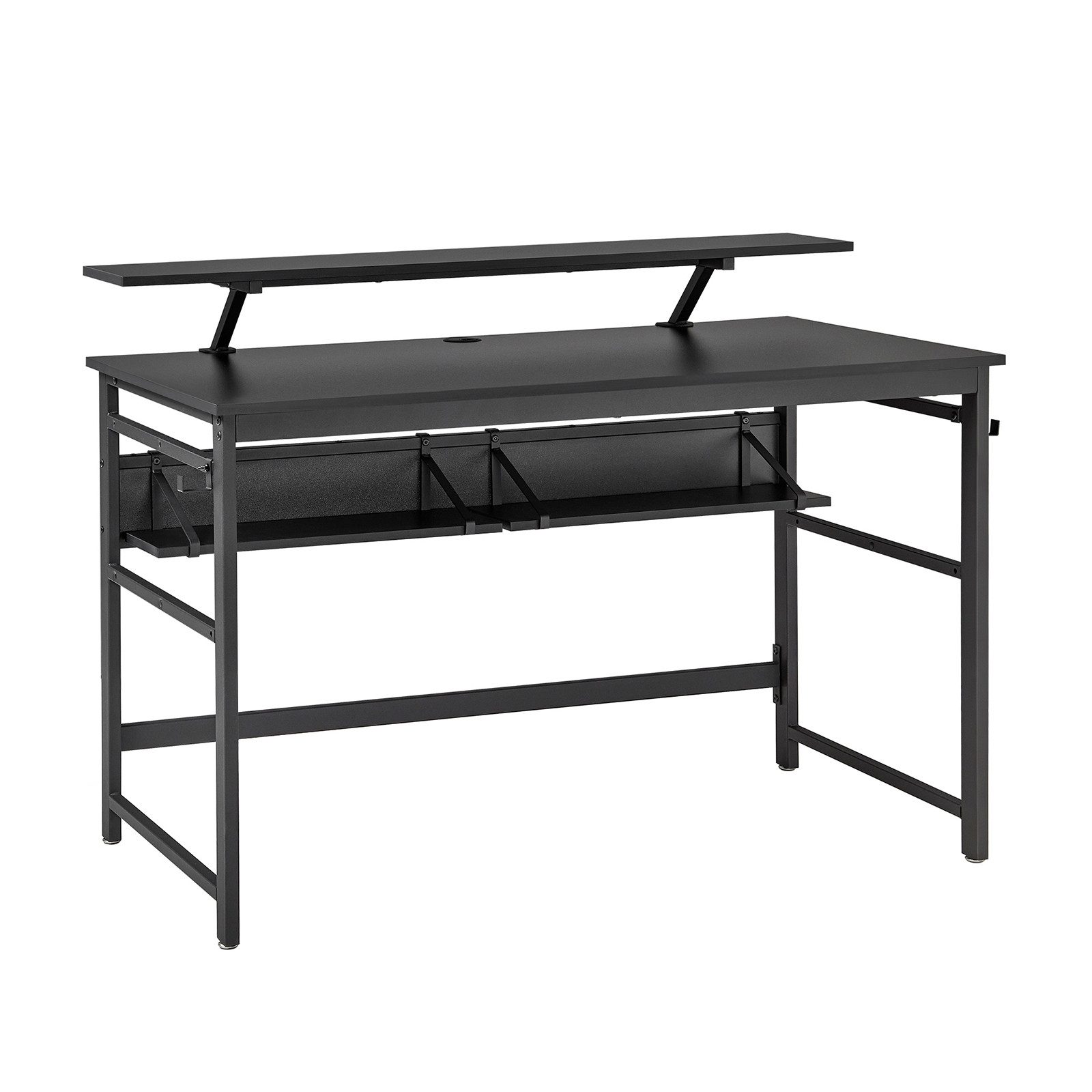 Mondeer Schreibtisch Computertisch, 120cm, mit 2 Ablagefächern, Abnehmbarer günstig online kaufen