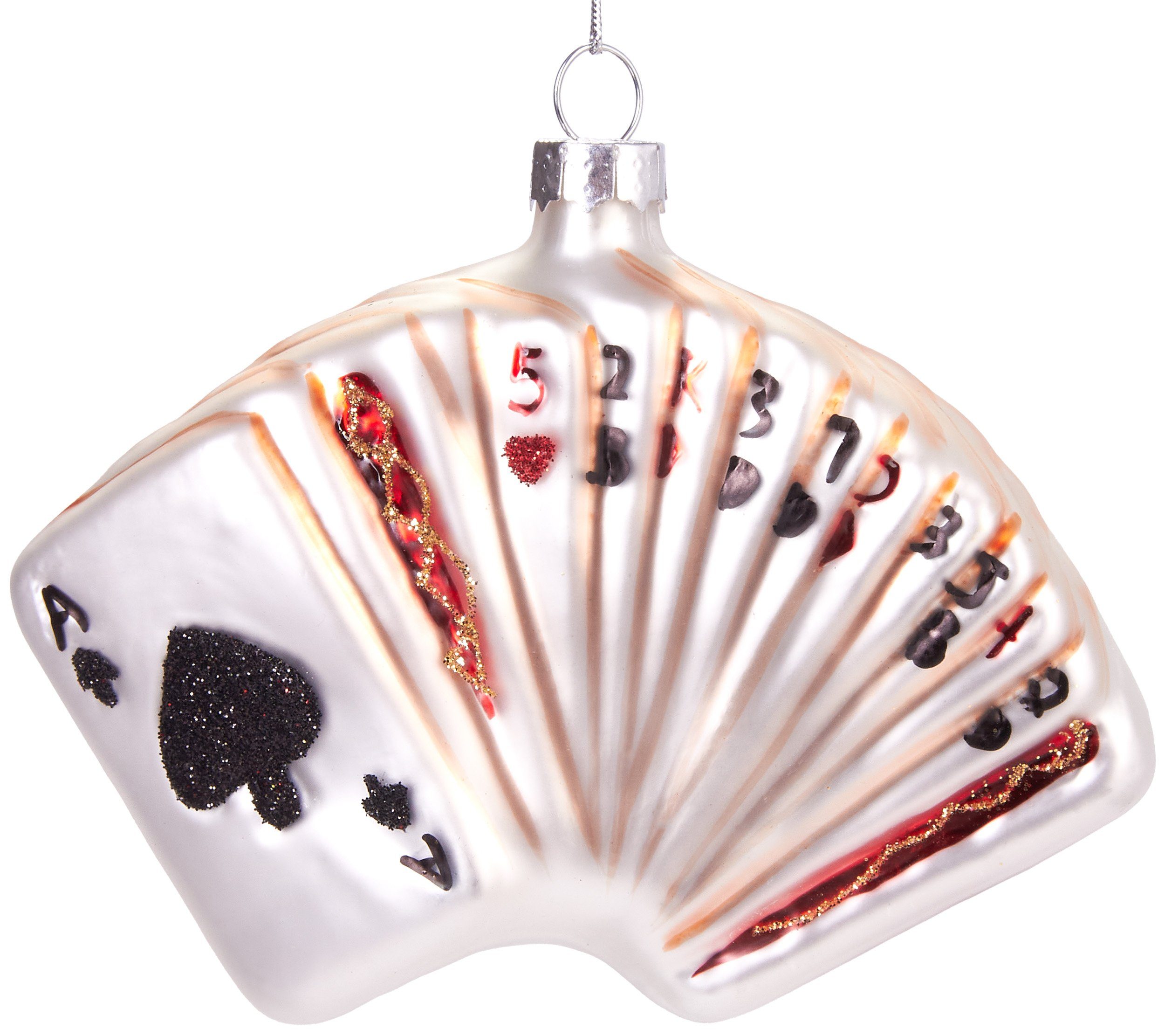 Christbaumschmuck Mundgeblasene Weihnachtskugel Kartenspiel