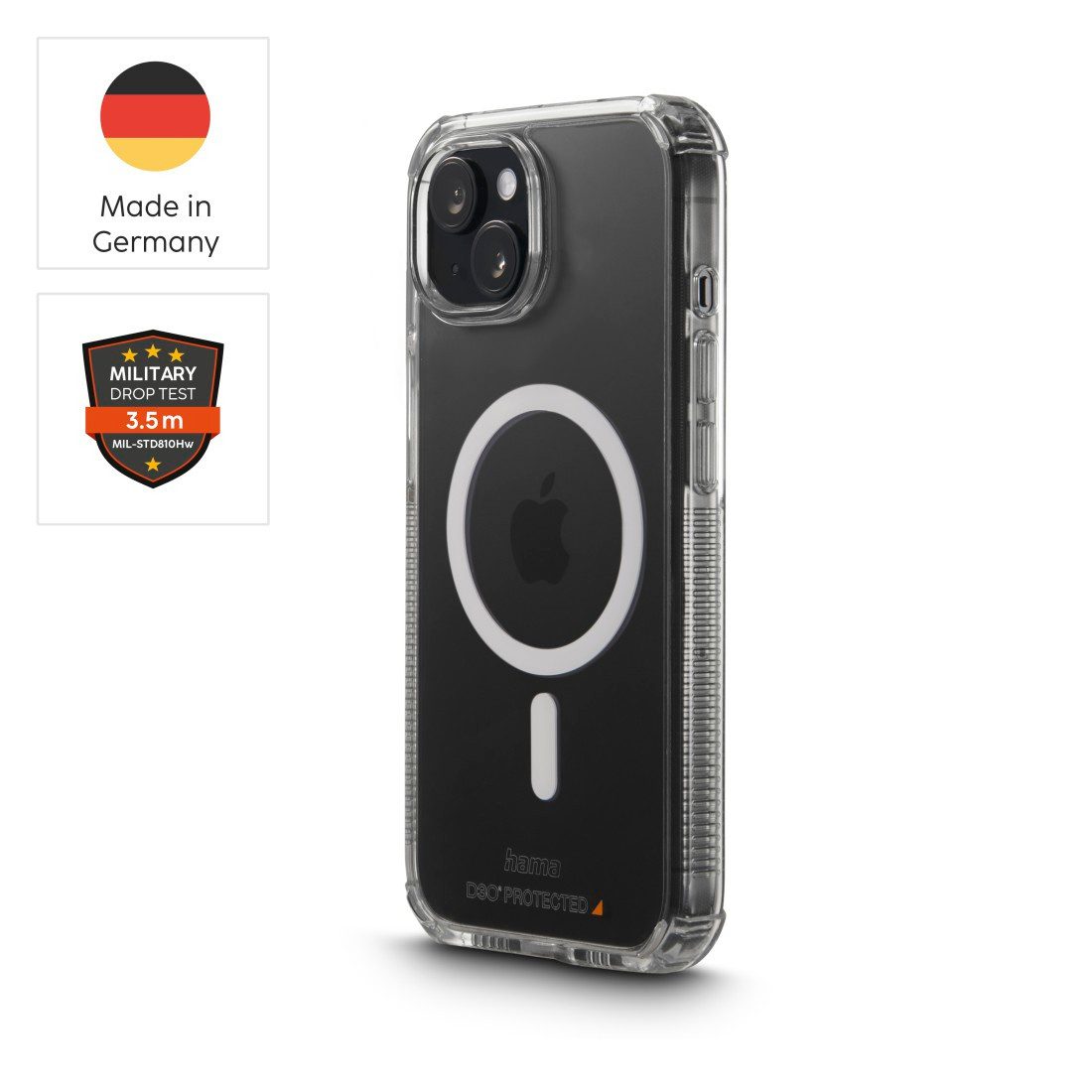 Hama Smartphone-Hülle Handyhülle „Extreme Protect“ für iPhone 15 (für MagSafe, stoßfest)