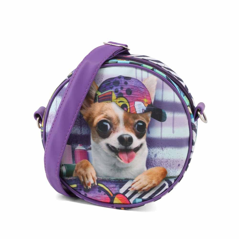 Schultertasche Krazymals Chihuahua Umhängetasche Messenger Bag Daily Tasche