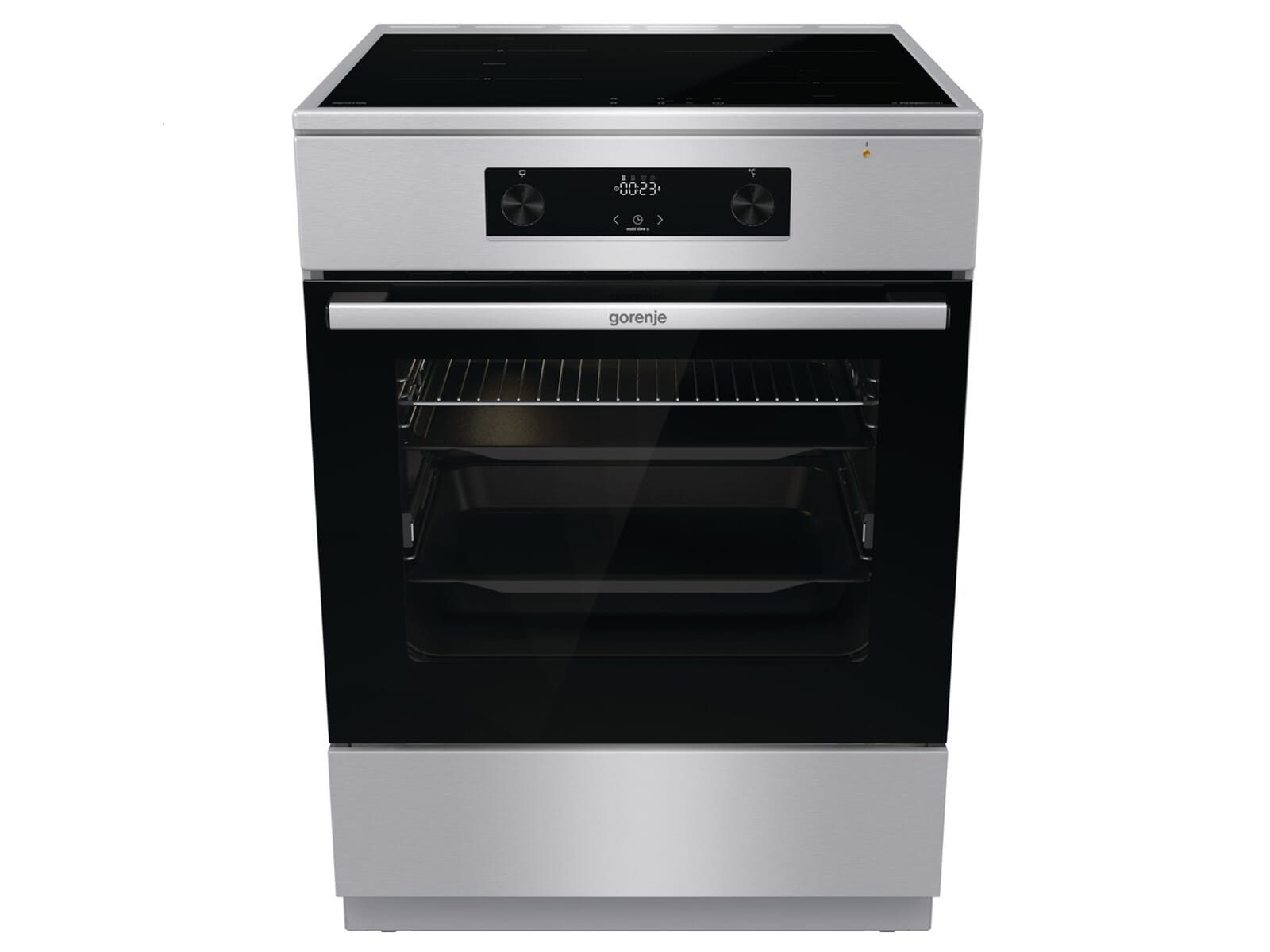 GORENJE Elektro-Standherd, mit 1-fach kein Auszug vorhanden, Reinigung mit Wasser / Dampf, TouchControl-Bedienung