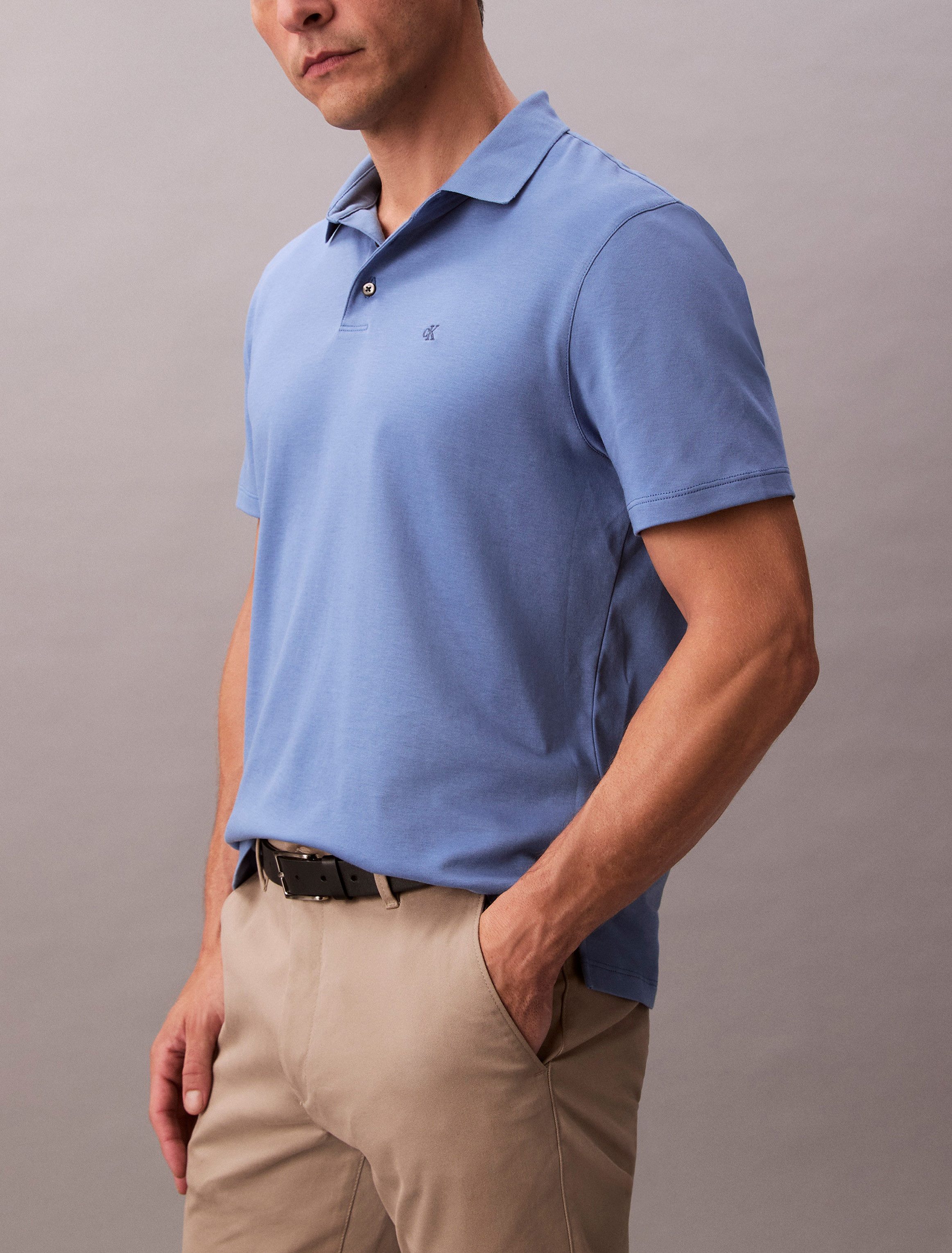 Calvin Klein Poloshirt SS SUPIMA CHEST günstig online kaufen