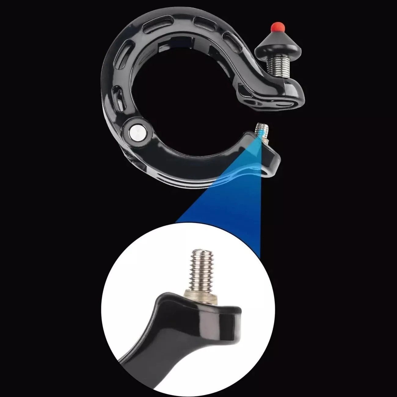 ROCKBROS Fahrradklingel Q- Klingel – Laut, Kompakt, Langlebig & SCHWARZ, 100 dB Sicherheit