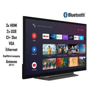 Toshiba 32WA3B63DAZ LCD-LED Fernseher (80 cm/32 Zoll, HD-ready, Android TV, Triple-Tuner, Play Store, Google Assistant, Bluetooth)