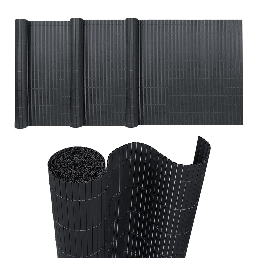 FIVMEN Sichtschutzzug PVC Sichtschutzmatte Sichtschutzzaun Balkonverkleidung, Anthrazit