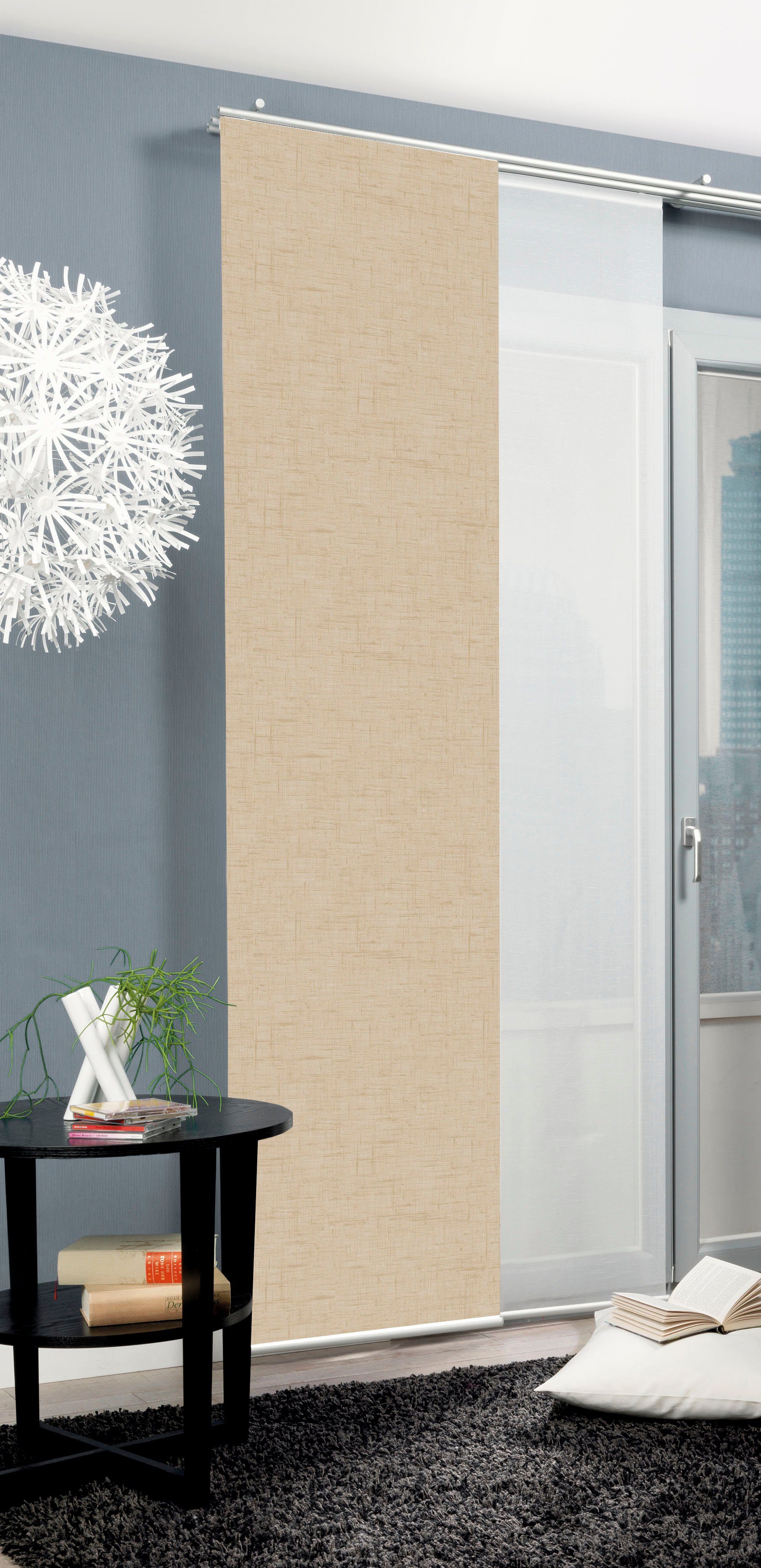 HOME WOHNIDEEN Schiebegardine PIVE (1 St), Paneelwagen, blickdicht, Schiebe günstig online kaufen