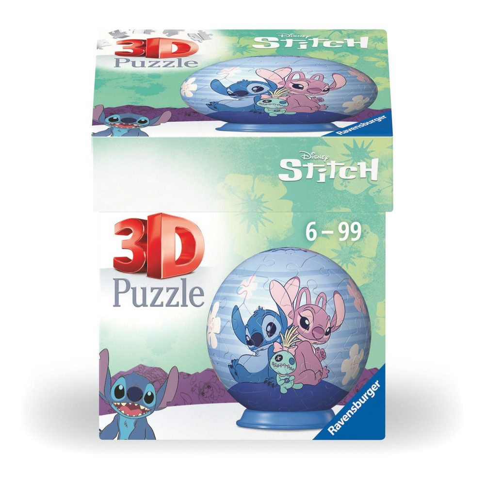Ravensburger Verlag GmbH Puzzle Disney Stitch & Angel - 3D Puzzle-Ball - 54 günstig online kaufen