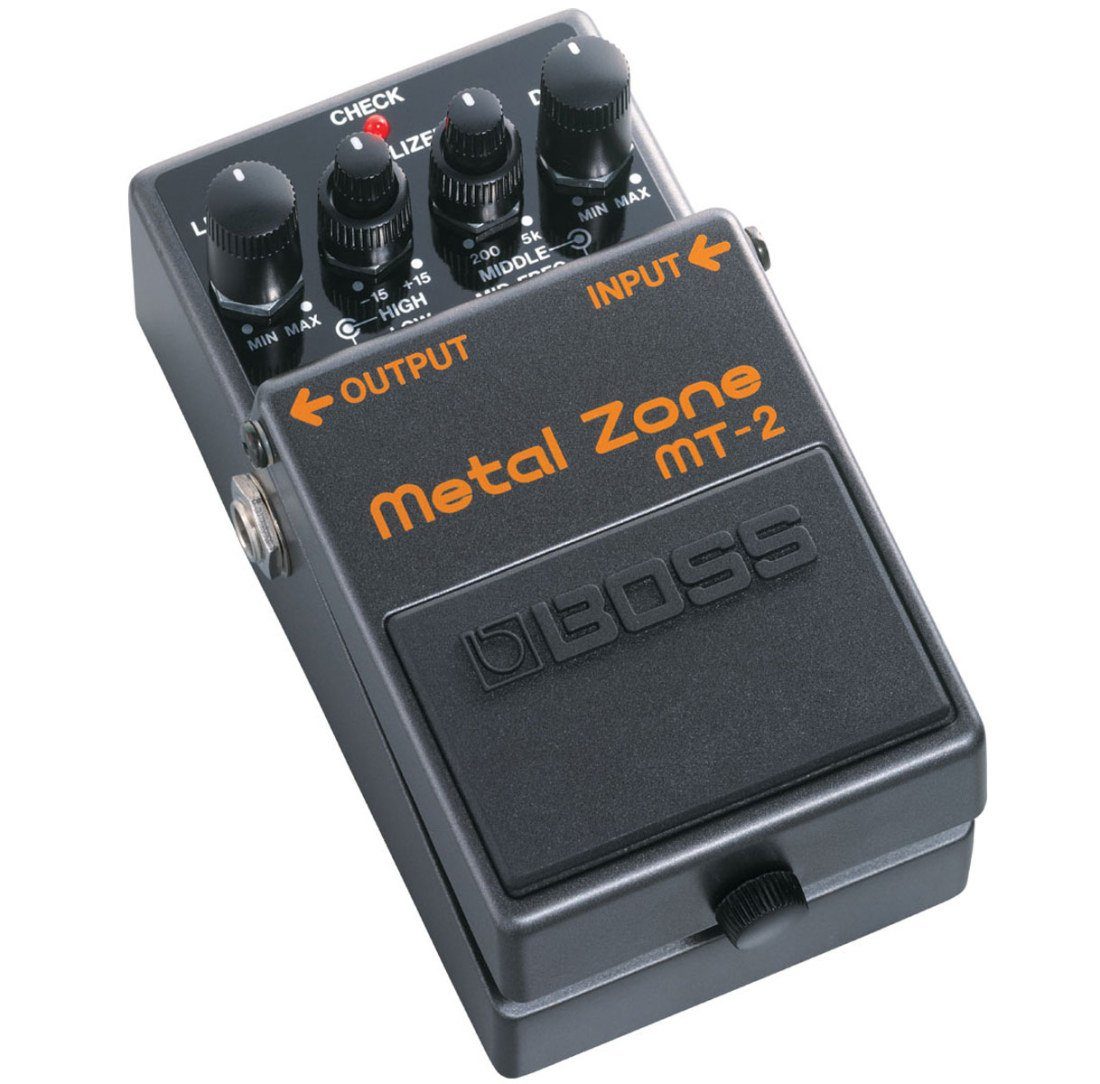 Boss by Roland E-Gitarre Boss MT-2 Metal Zone Distortion Pedal mit Netzteil