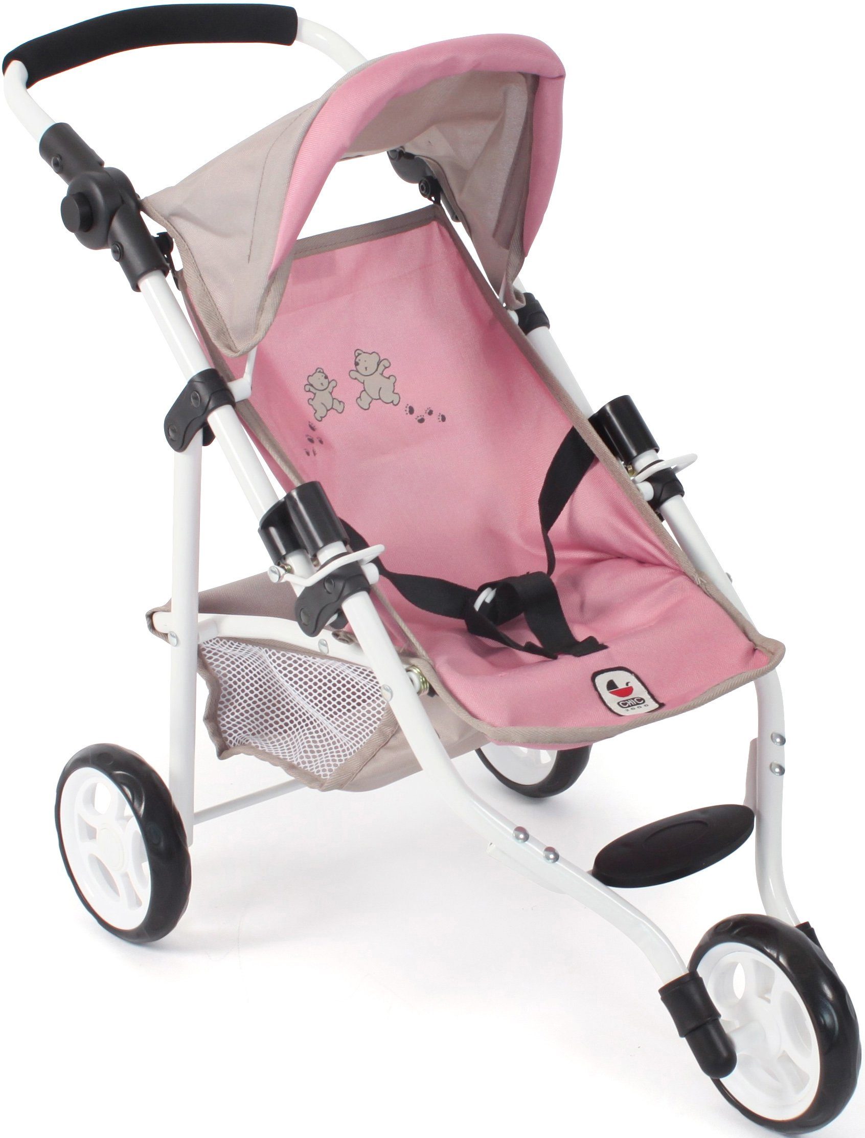 CHIC2000 Puppenbuggy Jogging-Buggy Lola, Bärchen, mit klappbarem Verdeck