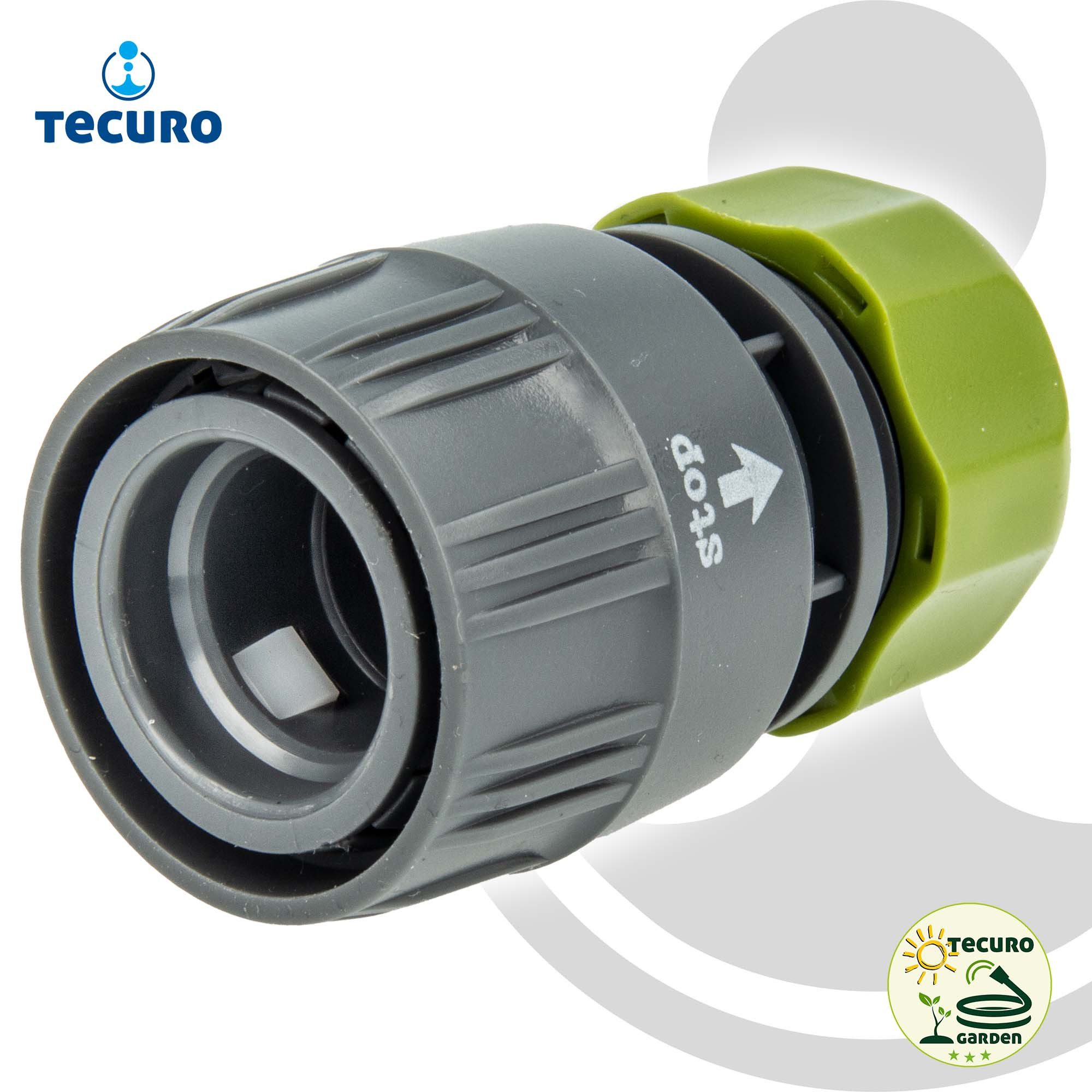 bevo Schlauchverbinder Klickverbinder mit Wasserstopp für Schlauch 1/2 Zoll (12 mm)