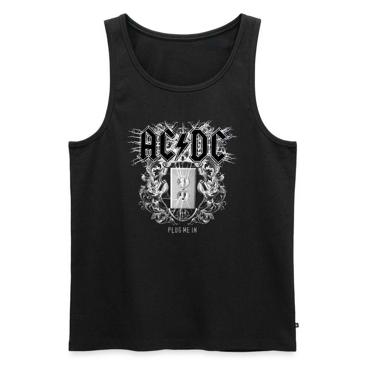 T-Shirt AC/DC Logo Plug Me In Videoalbum Männer Premium Tank Top