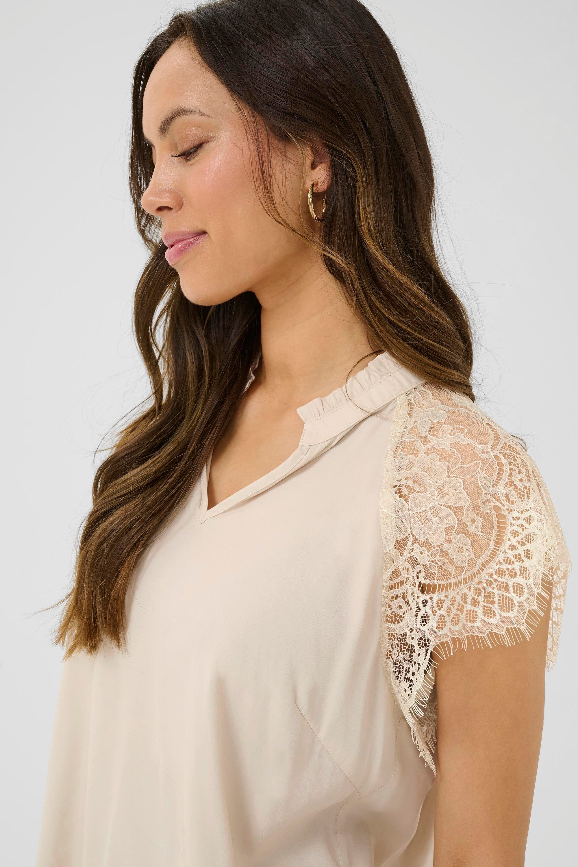 Cream Kurzarmbluse Bluse kurzarm CRNola