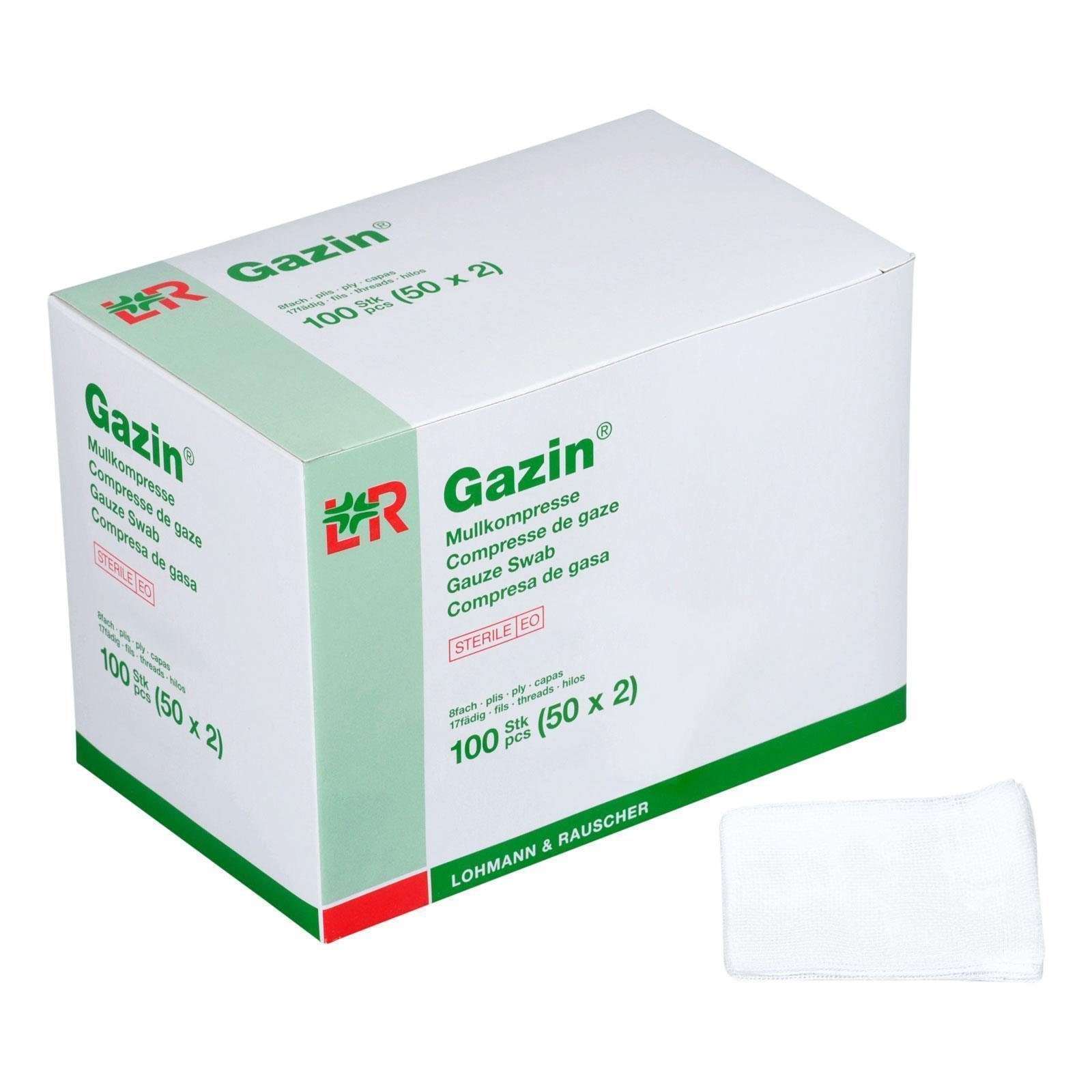 Lohmann & Rauscher GmbH & Co.KG Fixierpflaster Lohmann Rauscher Gazin Mullkompresse steril 8-