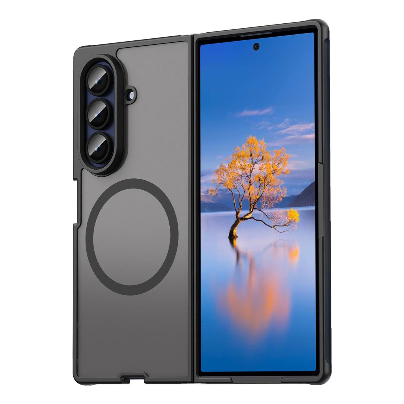 CoolGadget Handyhülle Magnet-Hülle für Samsung Galaxy Z Fold 7 Schutzhülle magnetisch 8 Zoll, Hülle Matt Stoßfest kompatibel mit QI-Laden Zubehör Kameraschutz Case