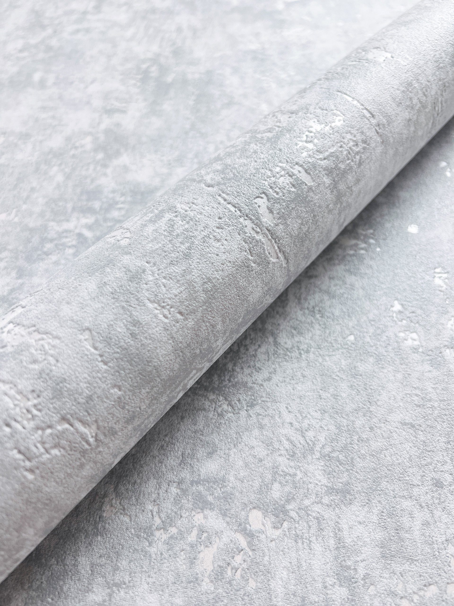 Newroom Vliestapete Kehda Grey Tapete Betonoptik Beton,Zement,Metallic, Gra günstig online kaufen