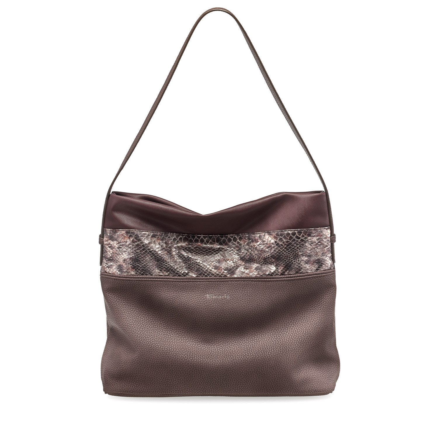 Tamaris Schultertasche Khema (Set), Damen Handtasche Hobo Bag Schultertasche pepper comb.