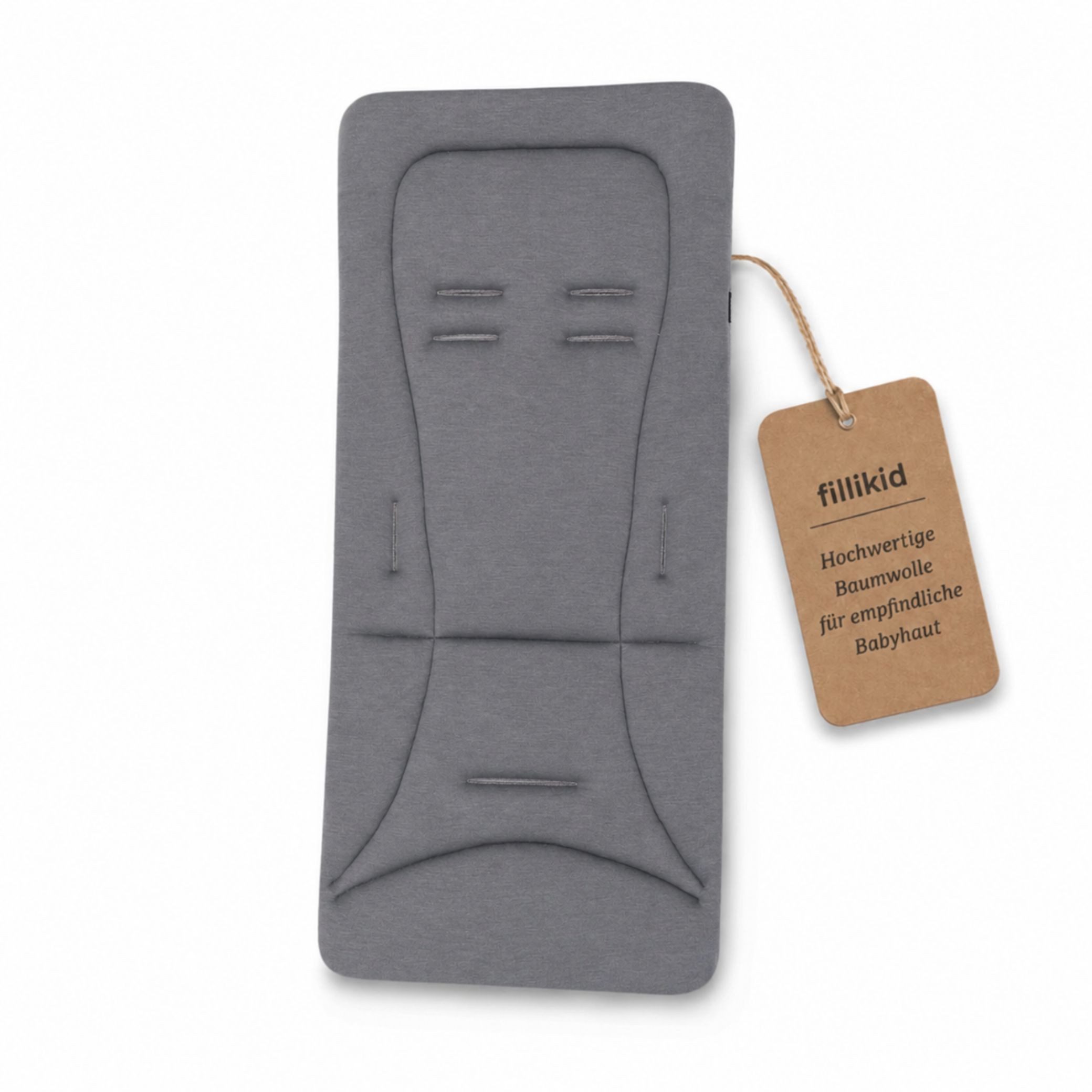 Fillikid Kinderwagen-Sitzauflage Wendeauflage Jersey Exklusiv