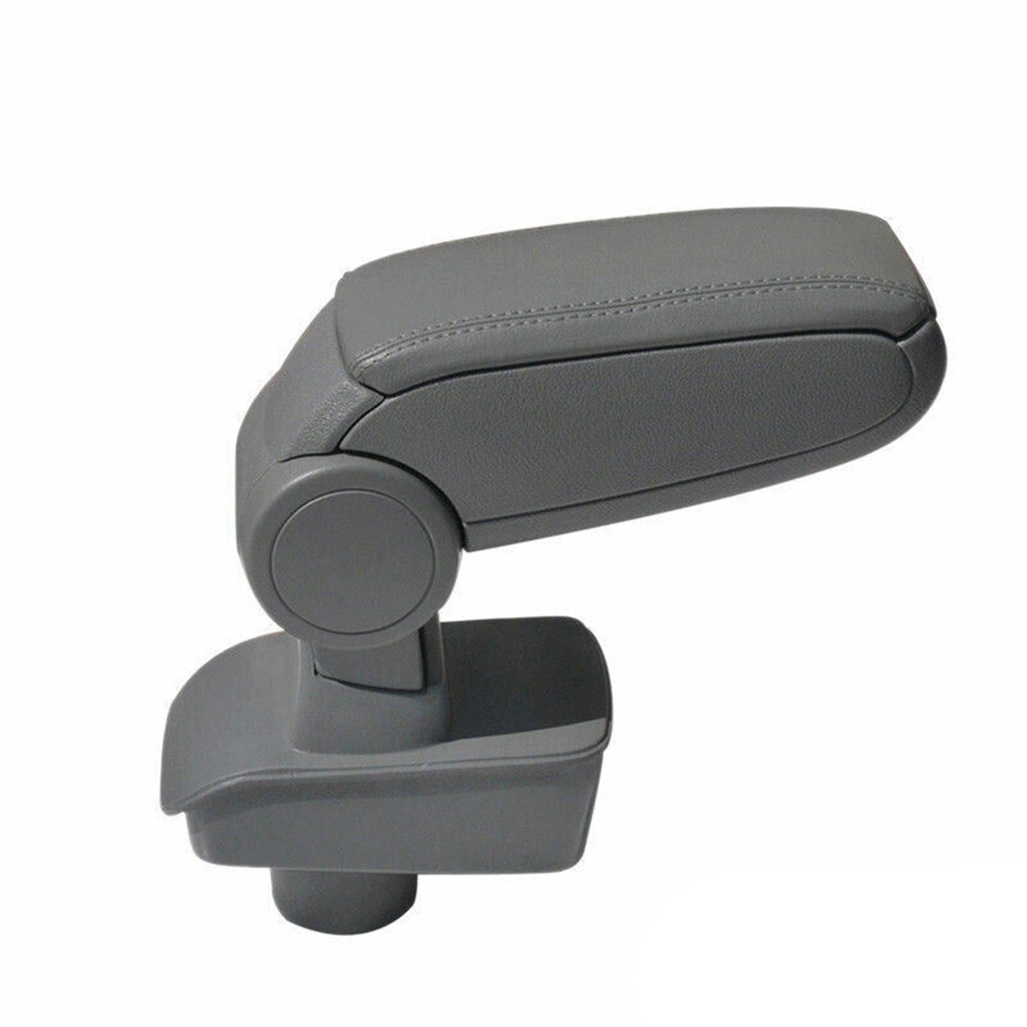 OMAC Armlehne Mittelarmlehne für Ford Fiesta 6 2008-2017 PU-Leder Grau, Langlebig,Multifunktional,Einfache Installation