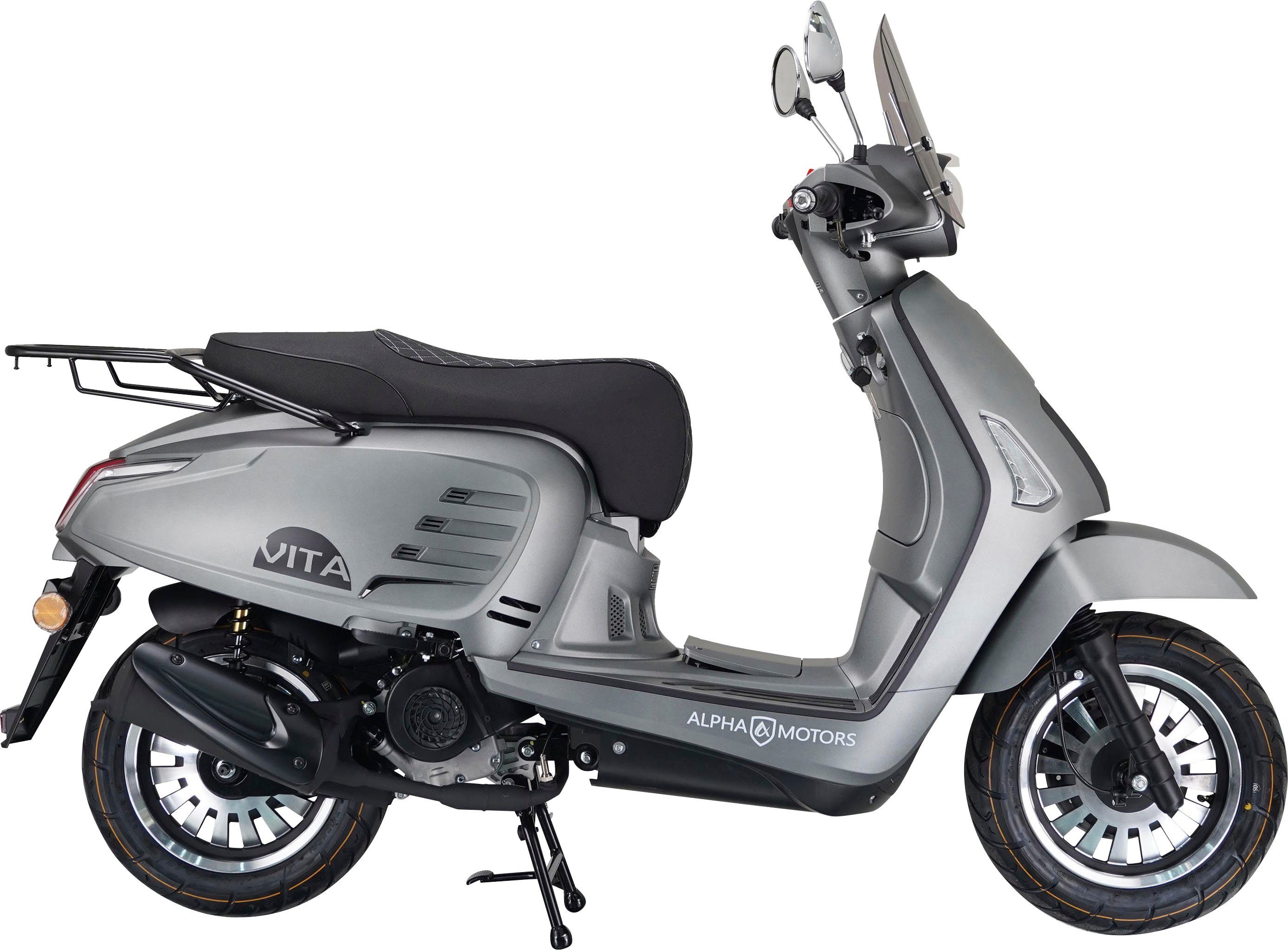 Alpha Motors Motorroller Euro km/h, Windschild Vita, 50 85 ccm, 5, inkl