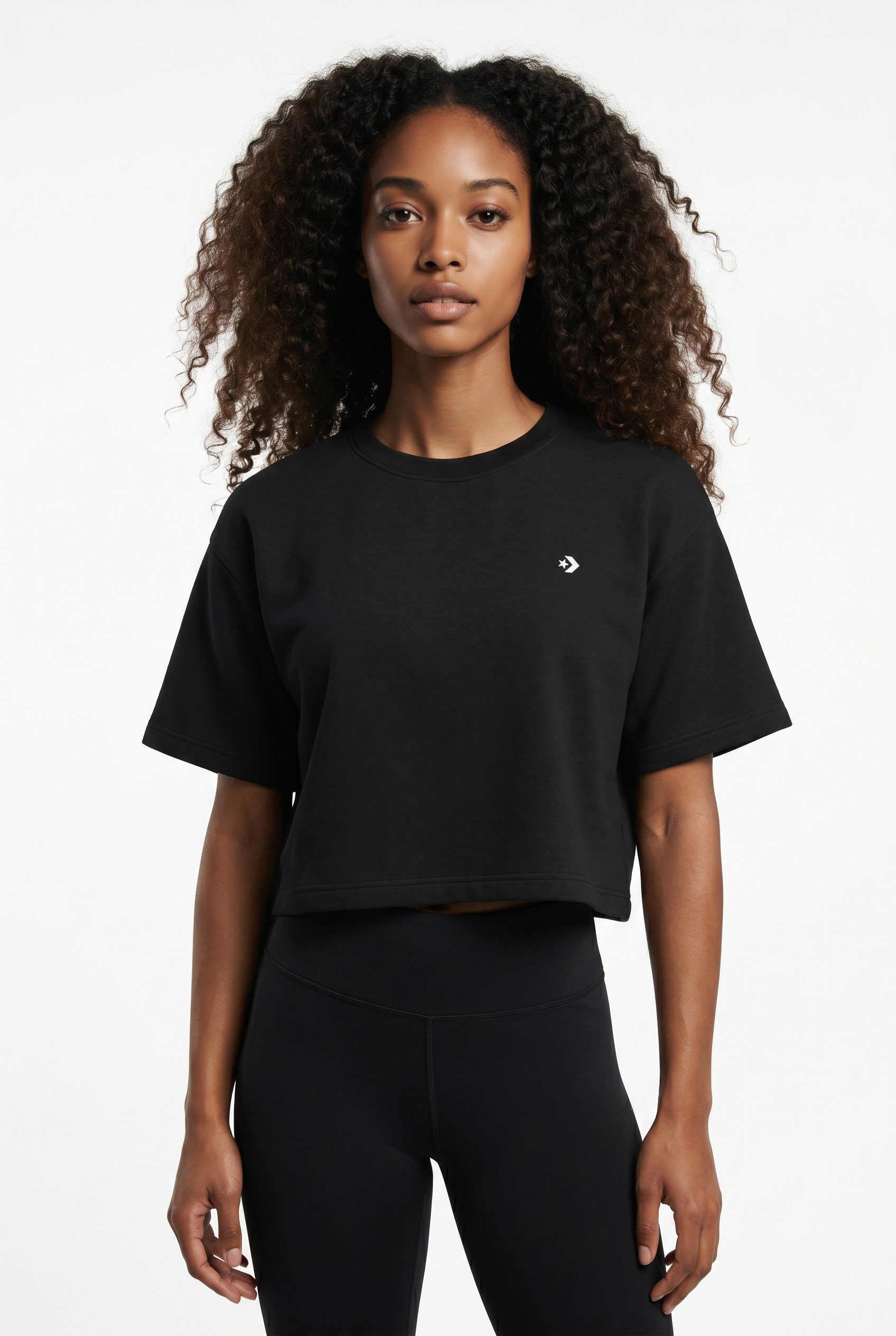 Converse T-Shirt STAR CHEVRON SPORTY TEE Kurzarm, mit Rundhalsausschnitt, ohne Verschluss, aus Baumwolle