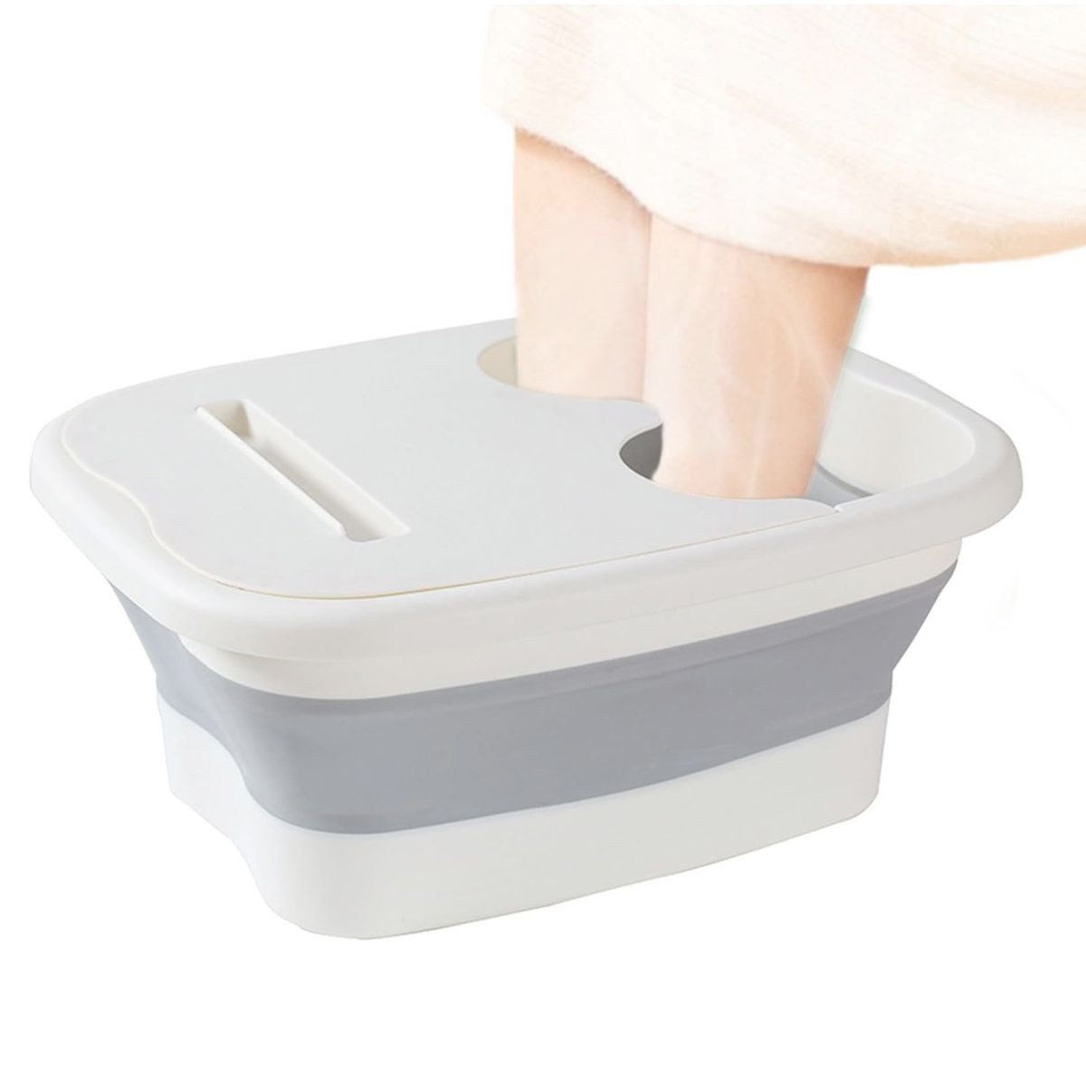 König Design Fußmassagegerät Fußbad Fußbadewanne Faltbar mit Massage-Noppen, Hochwertiges & stabiles Fußbad, für wohltuende Entspannung der Füße