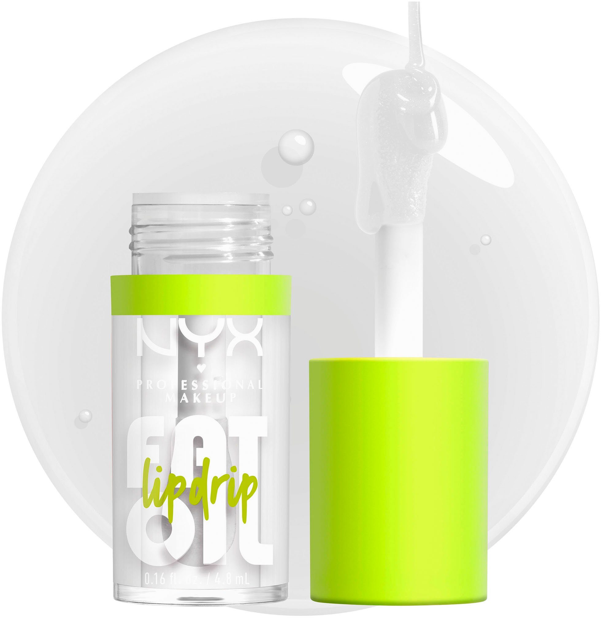 NYX PROFESSIONAL MAKEUP Lipgloss FAT OIL LIP DRIP, ein intensiv-schimmerndes Finish