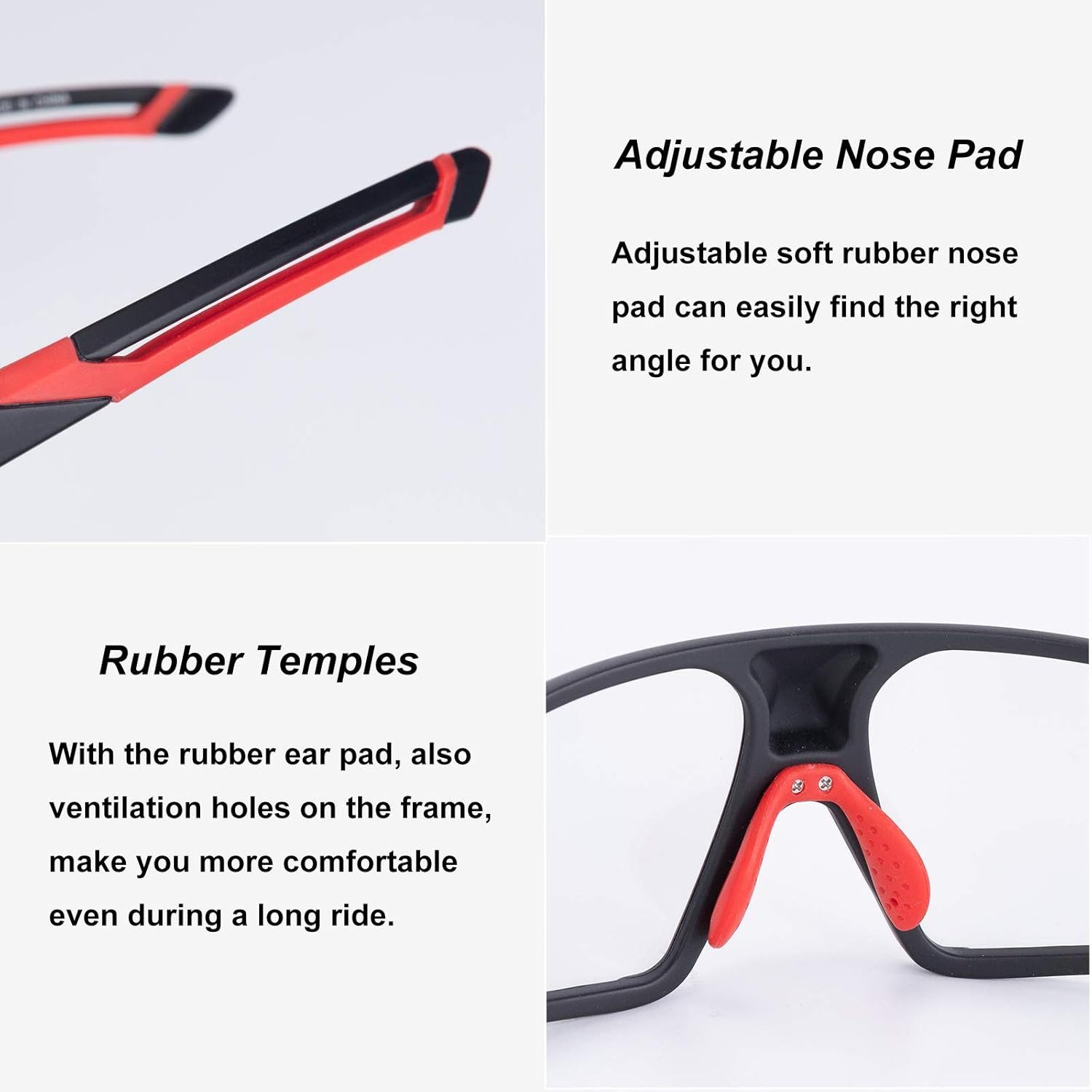 ROCKBROS Fahrradbrille Photochrome Unisex Fahrradsonnenbrille mit UV400 Schutz für Outdoor
