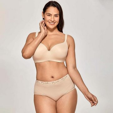 FIDDY Bralette Damen T-Shirt BH mit Bügel Nahtloser Große Größen Gepolstert