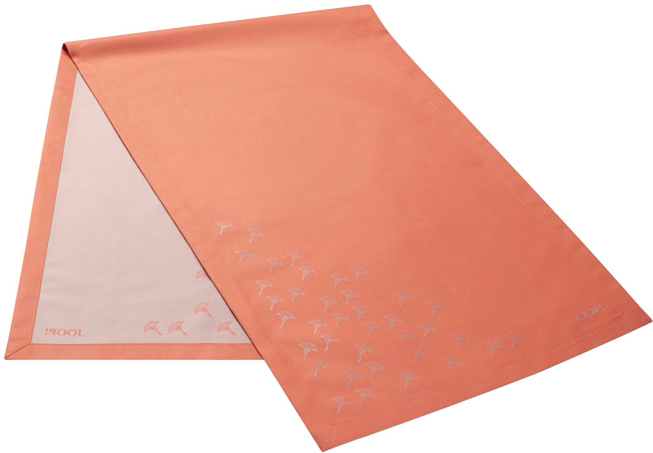 Joop! Tischläufer FADED CORNFLOWER (1-tlg), aus Jacquard-Gewebe gefertigt mit Kornblumen-Verlauf apricot