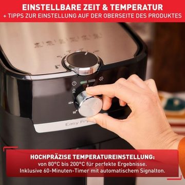 Tefal Heißluftfritteuse XL, 4,2 Liter für 6 Portionen, 1550,00 W, Gesunde Zubereitung,Optimale Grillergebnisse,Zeitsparend und effizient