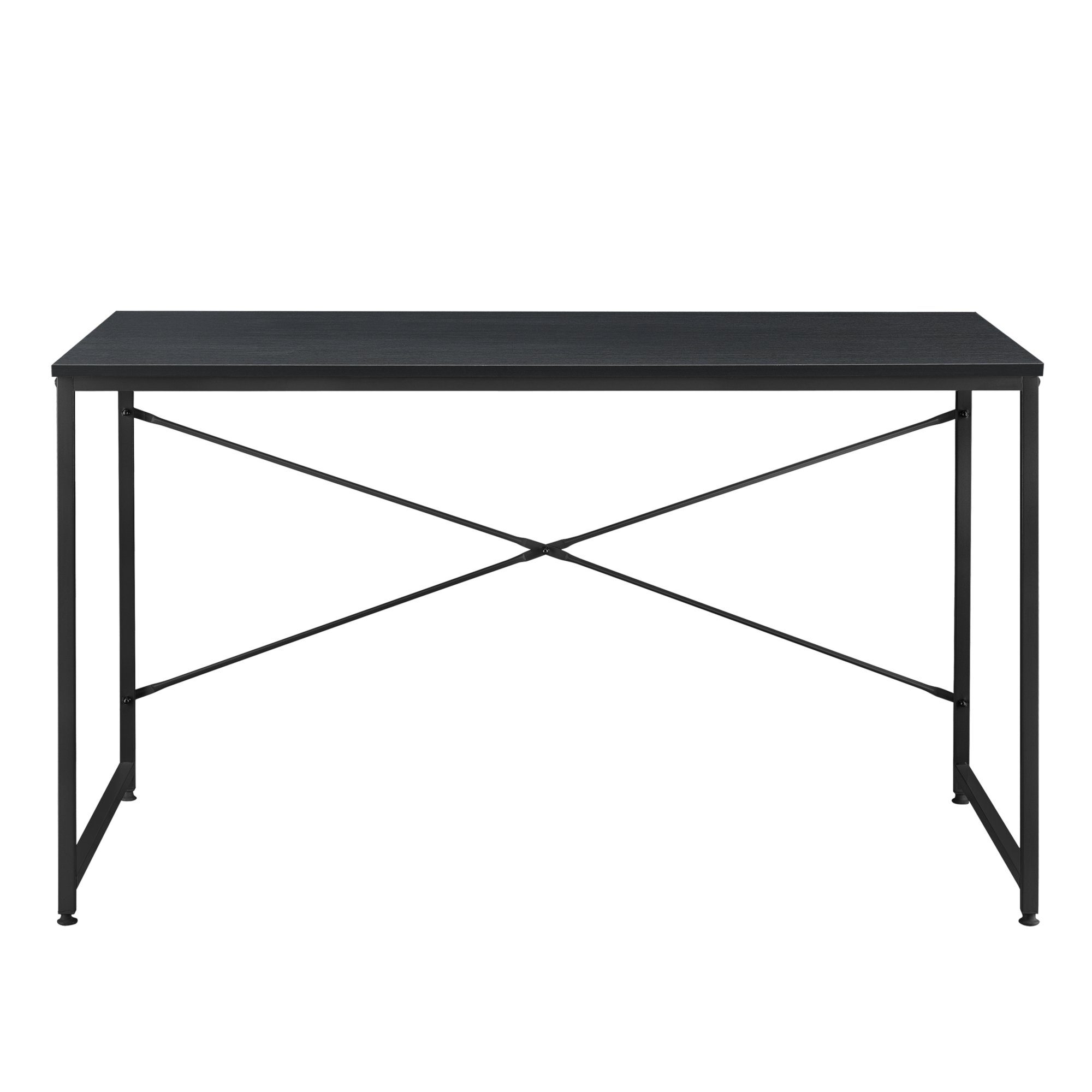 en.casa Schreibtisch, »Røros« Computertisch 120x60cm Schwarz