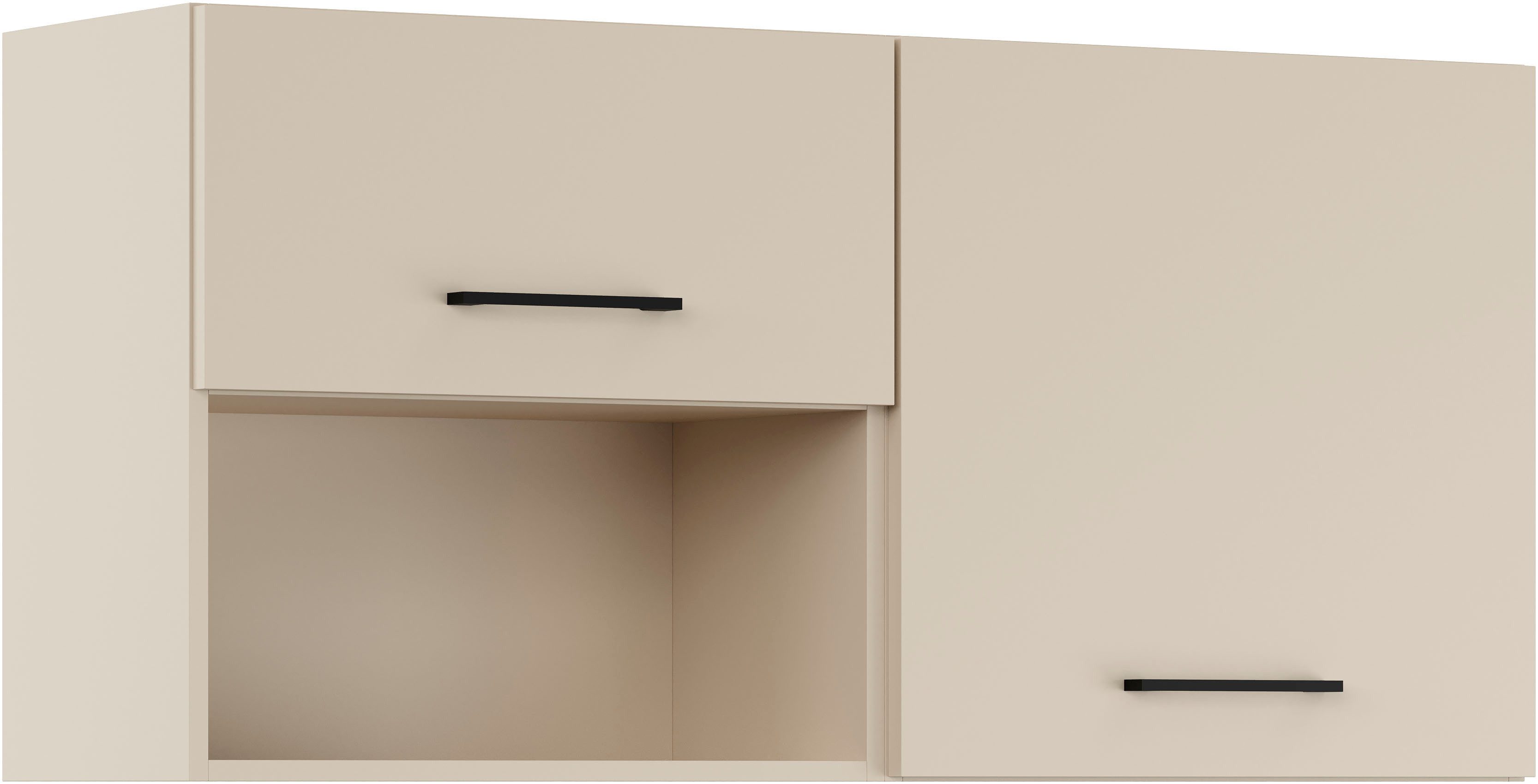 IMPULS KÜCHEN Mehrzweckschrank-Set Warschau, (2-St., Hängeschrank und Hängeschrank mit offenem Regal, Breite 120 cm), Vielfältige Varianten verfügbar, kombinierbar mit anderen Artikeln
