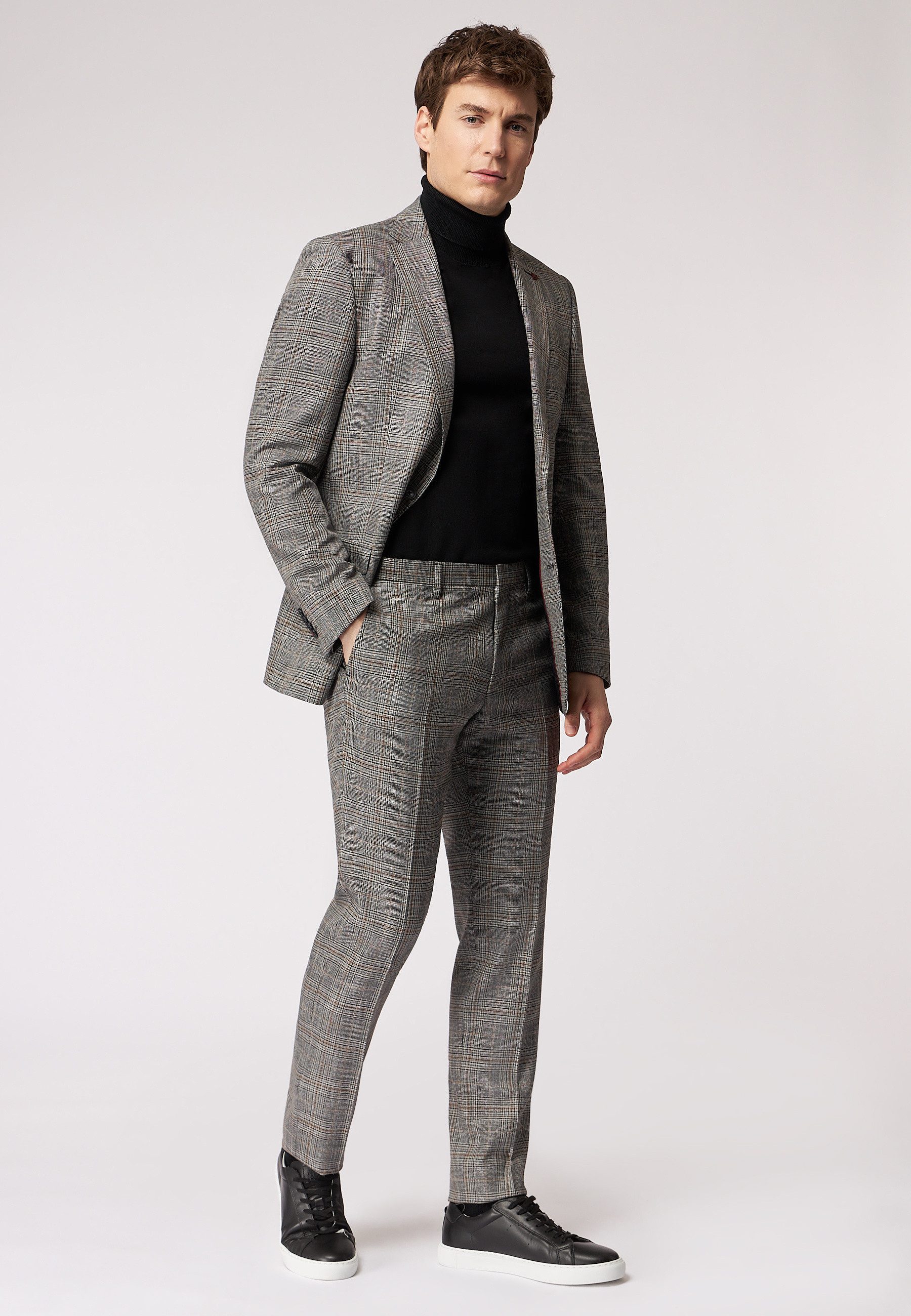 Roy Robson Hosenanzug mit Karomuster im Slim Fit