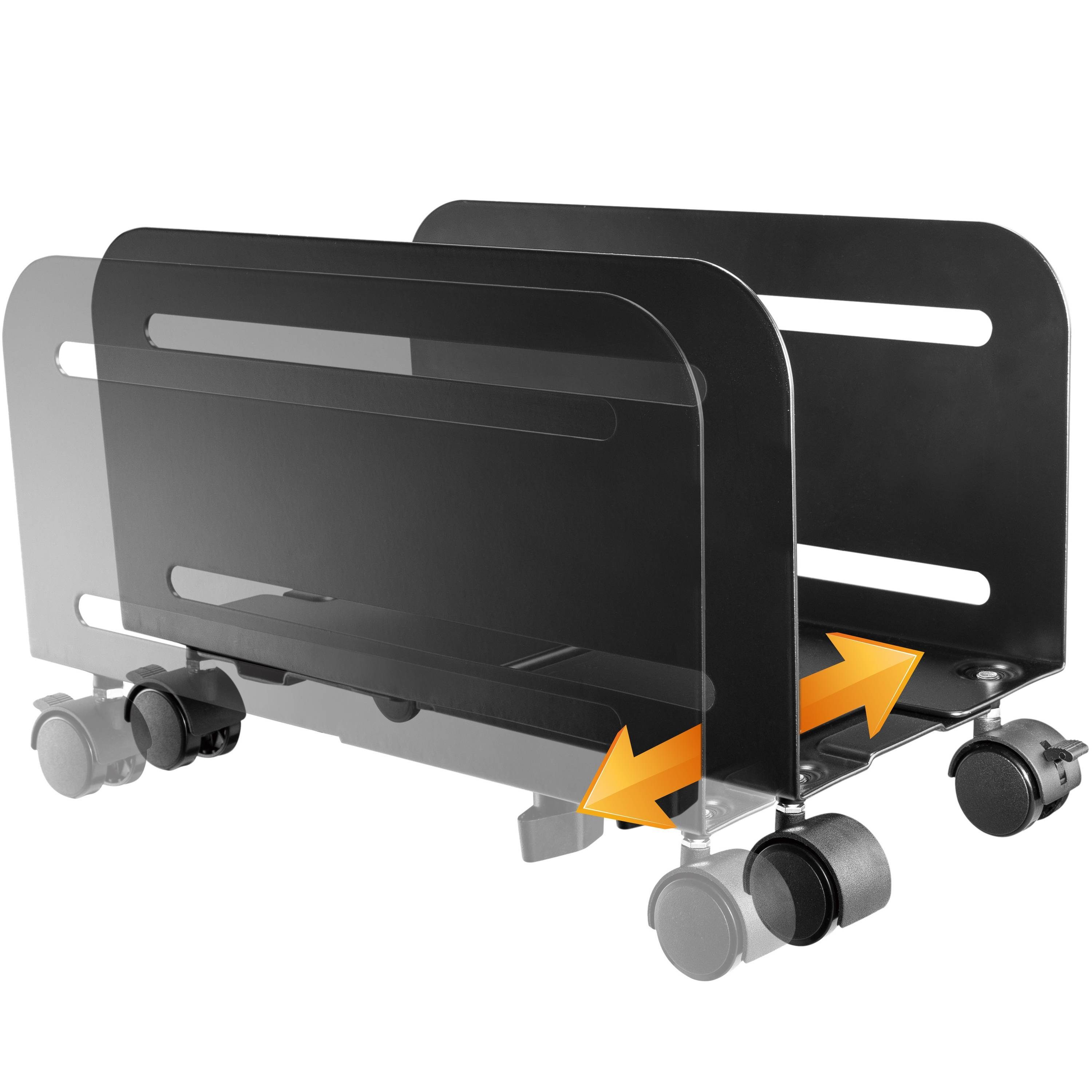 RICOO Halterung Mobile Rechner Halterung mit Rollen RH-04, (1-tlg., PC-Halterung mit Rollen Rechner Regal zum Rollen PC Ständer rollbar)