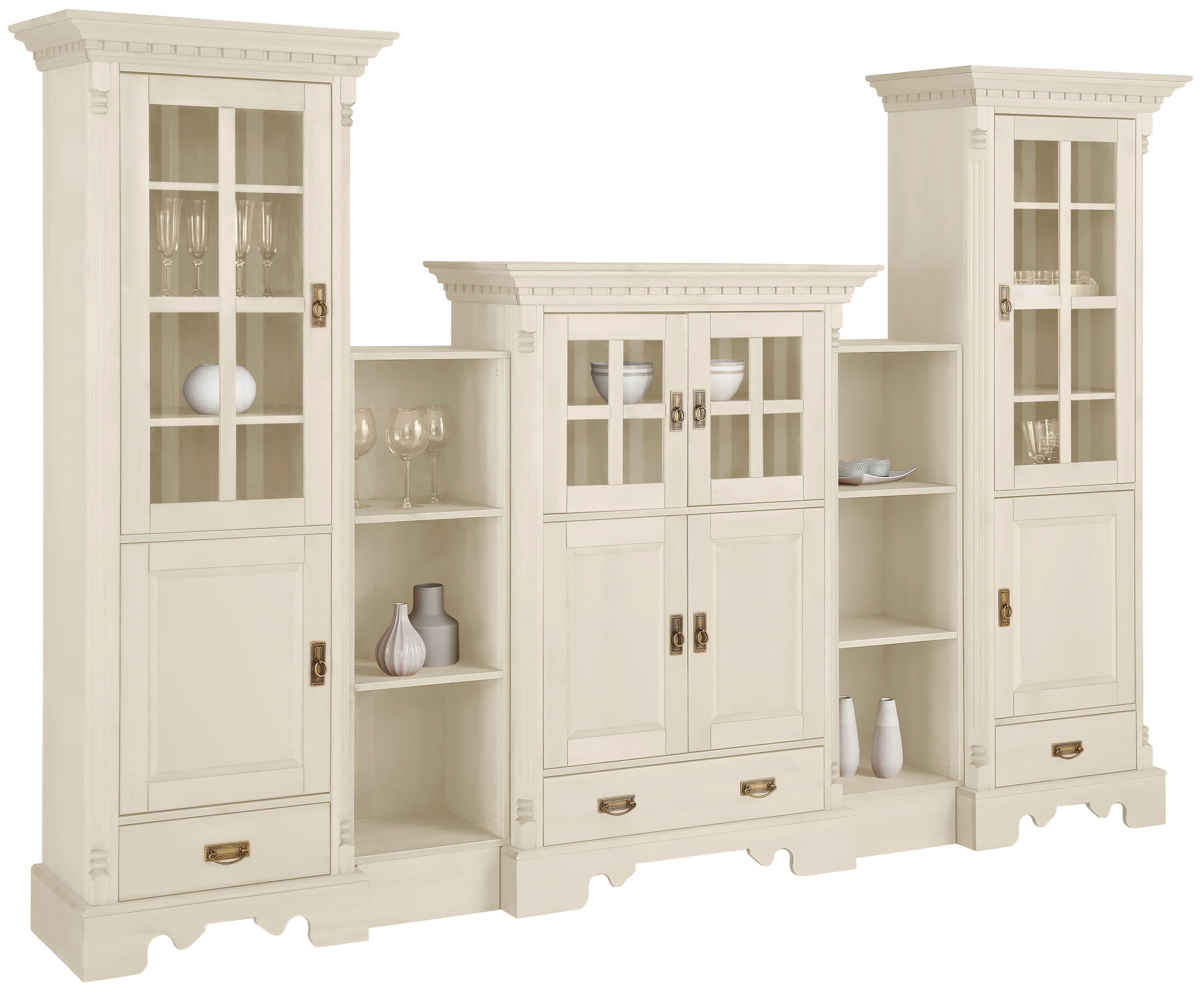 Home affaire Wohnwand Milan, (5-St), aus massiver Kiefer, FSC® zertifiziert günstig online kaufen