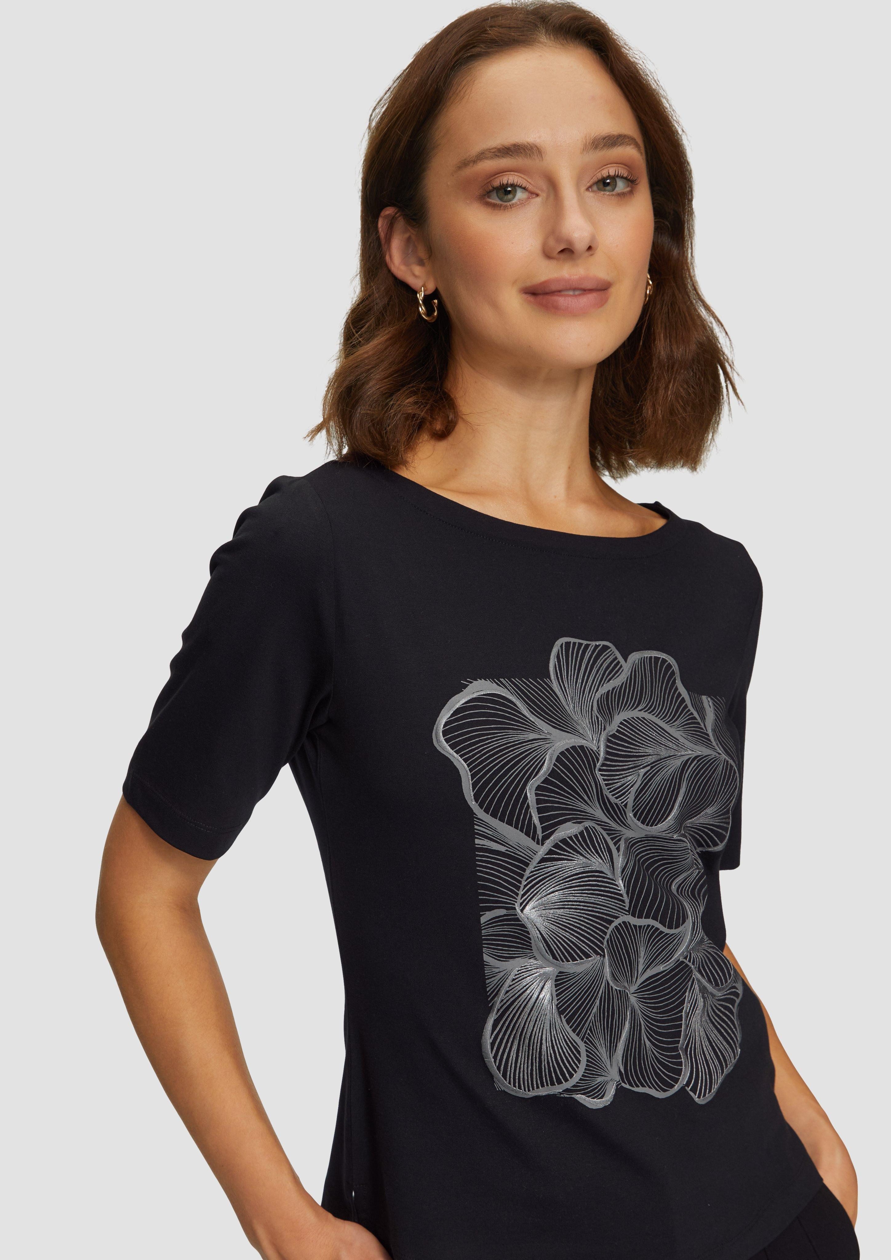 s.Oliver BLACK LABEL Kurzarmshirt Jerseyshirt mit günstig online kaufen