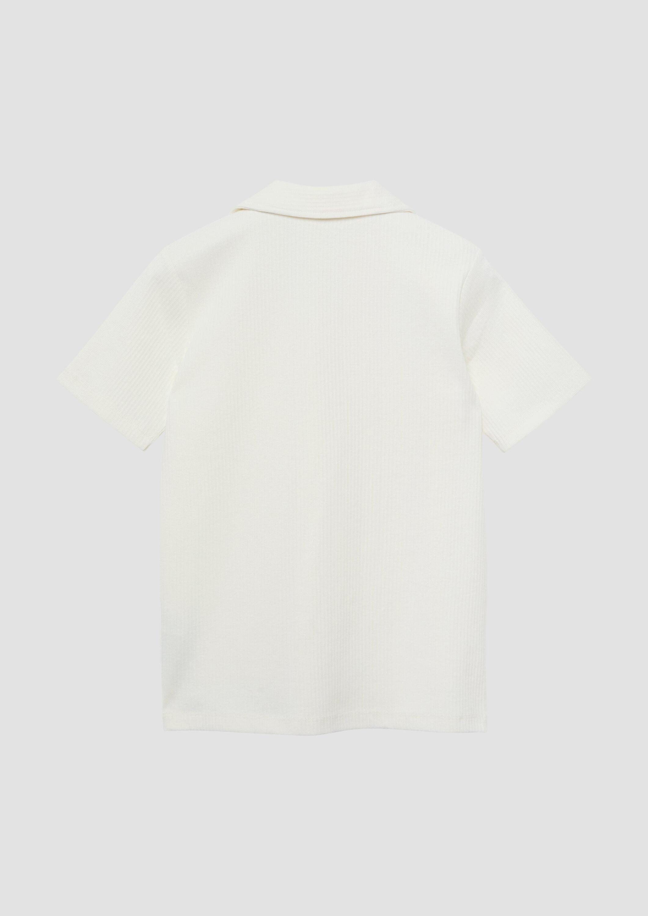 s.Oliver Kurzarmshirt Polo-Shirt Strukturiertes Poloshirt