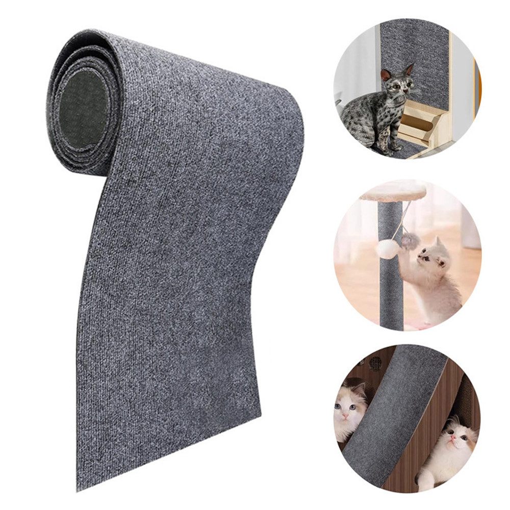 XDeer Kratzmatte 2 Stück Kratzmatte Katze Wand Selbstklebend Kratzschutz Sofa Katze, Kratzteppich Ecke DIY Climbing Cat Scratcher Mat AntiKratz