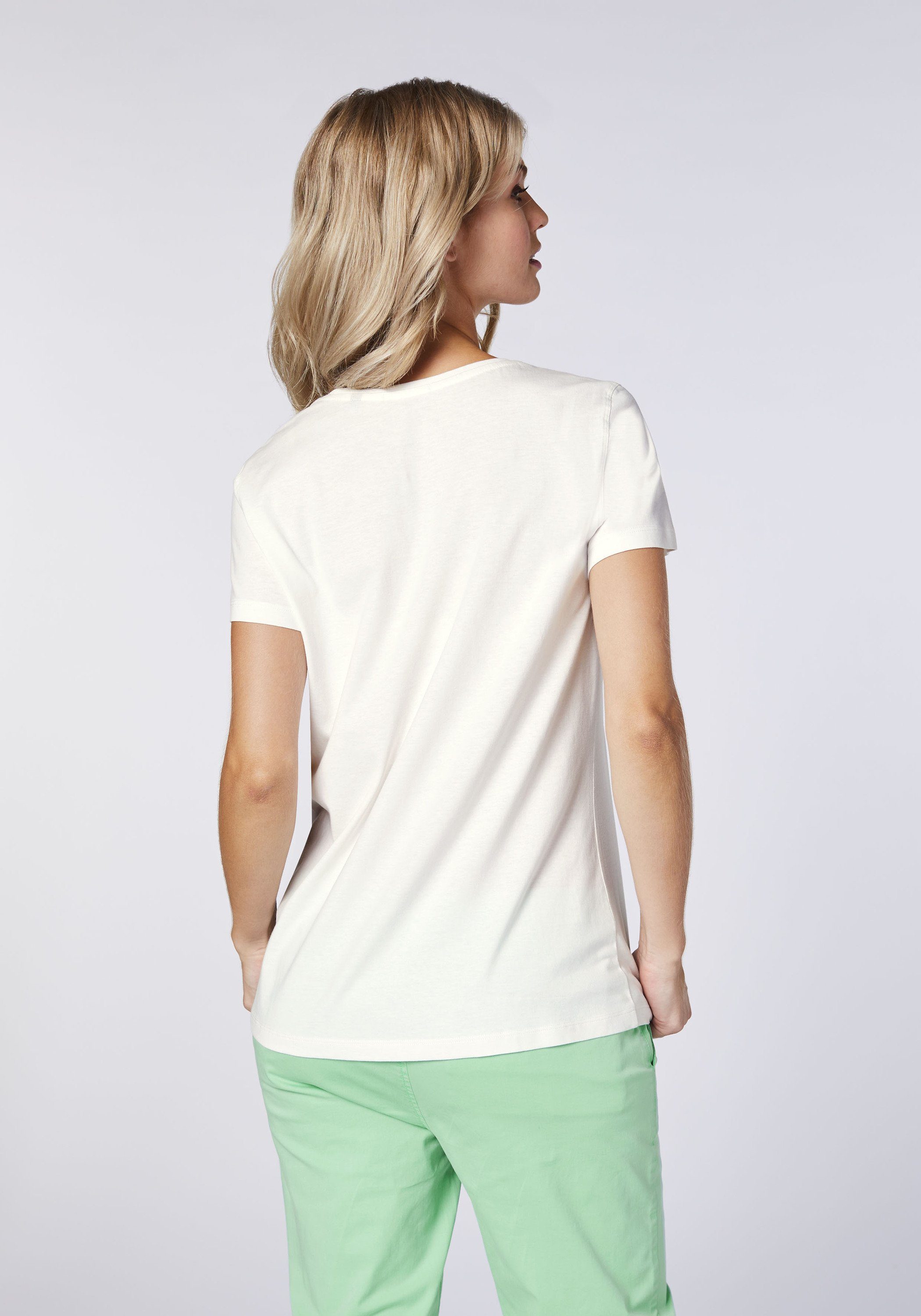 Chiemsee Print-Shirt T-Shirt mit Pink White/Light 1 farbenfrohem Frontprint
