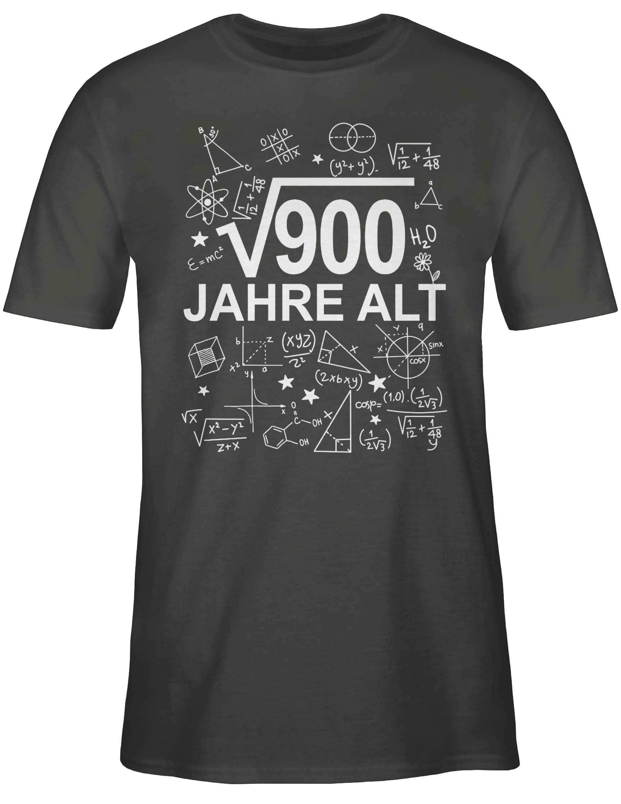 Dunkelgrau 900) Dreißig (Wurzel weiß T-Shirt 3 alt Geburtstag 30. Shirtracer Jahre