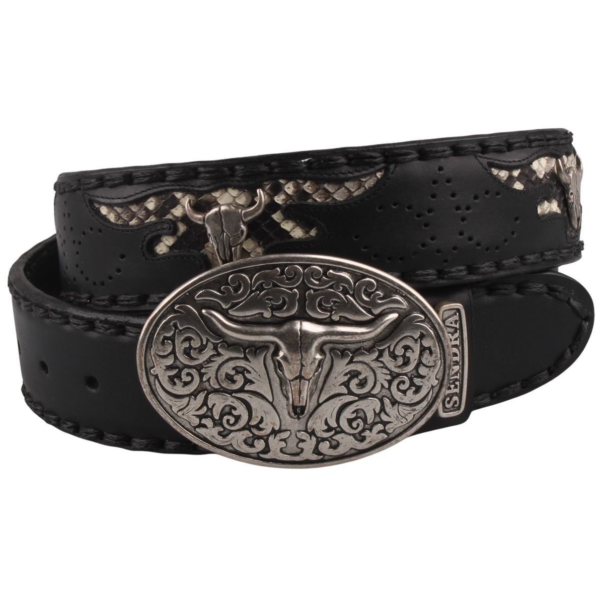 Sendra Boots Ledergürtel 8322-schwarz