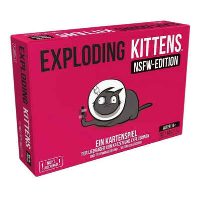 Asmodee Spiel, Familienspiel EXKD0029 - Exploding Kittens: NSFW Edition, Partyspiel