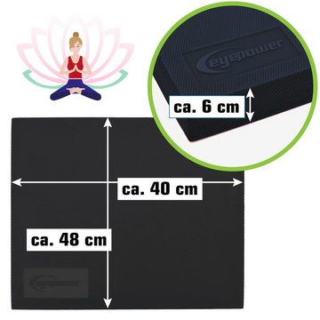 eyepower Balanceboard Balance Pad 48x40x6cm TPE Board Wackelkissen, Gleichgewichts Matte Yoga