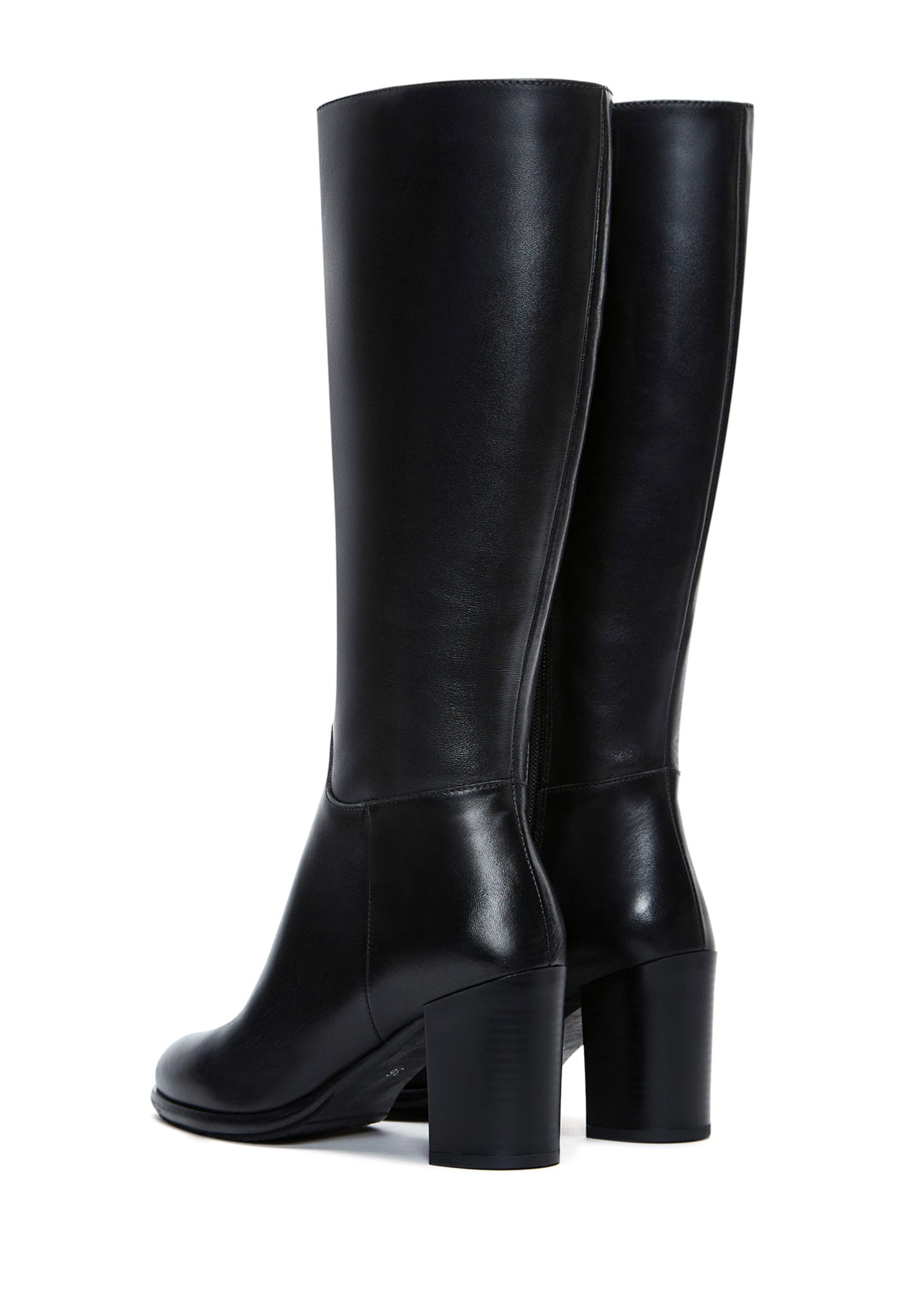 Derimod Absatzstiefel aus Leder Bootsschuh Reißverschluss, Lederfutter, TPU Sohle, Absatz 8,5 cm